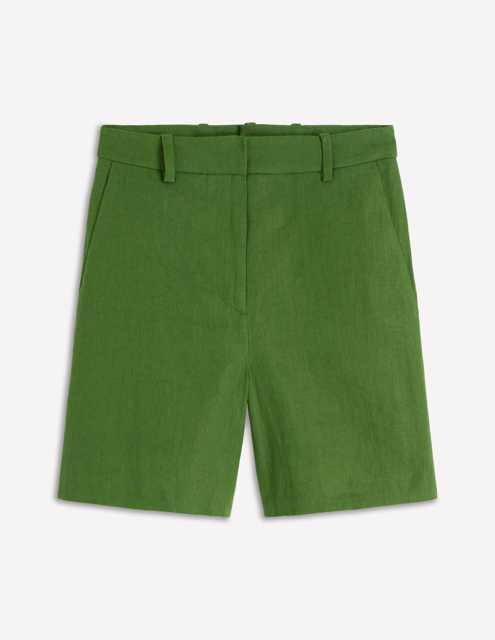 Belgravia Linen Shorts-Promenade Green - Image 6