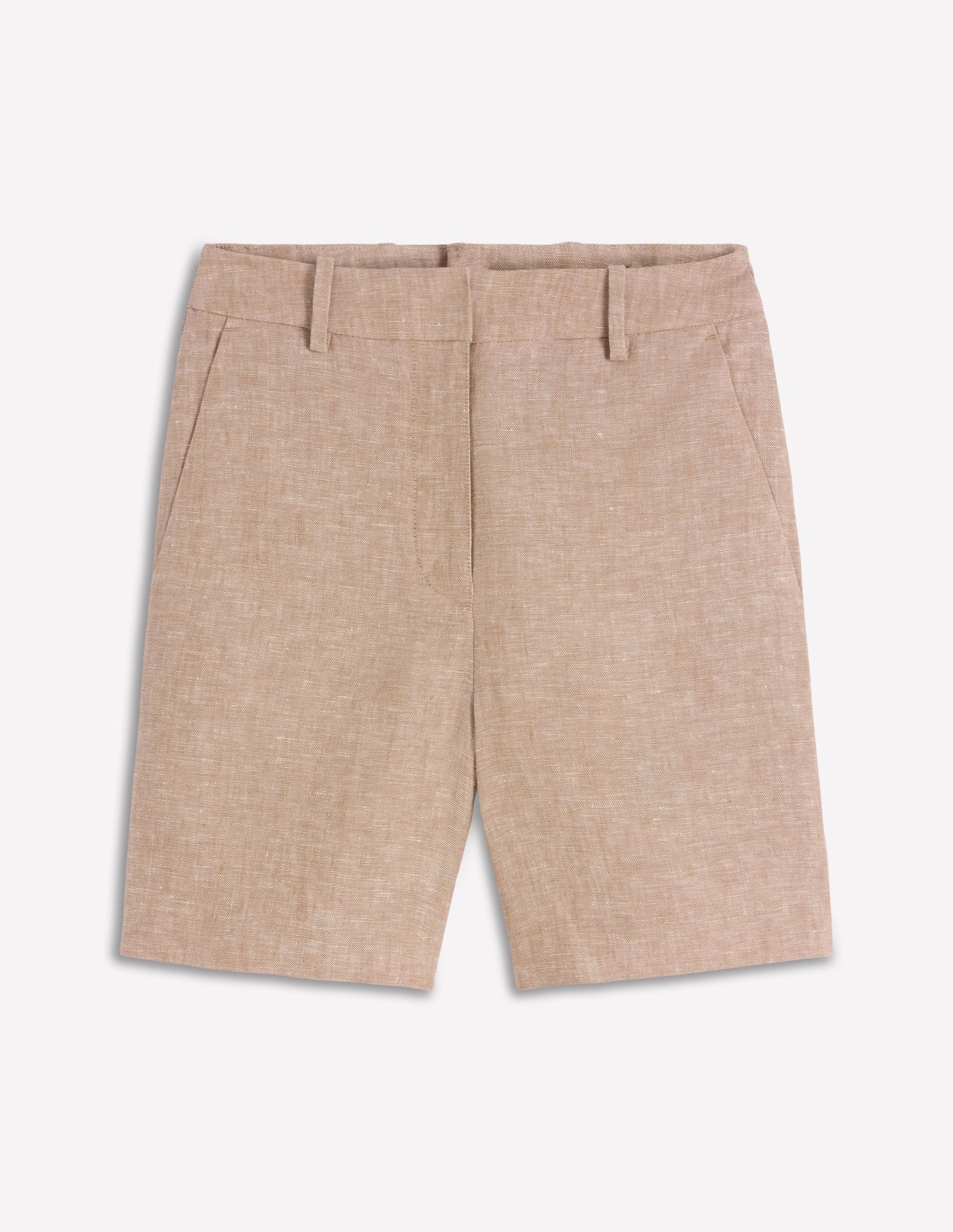 Belgravia Leinenshorts-Cappuccino Chambray - Image 6