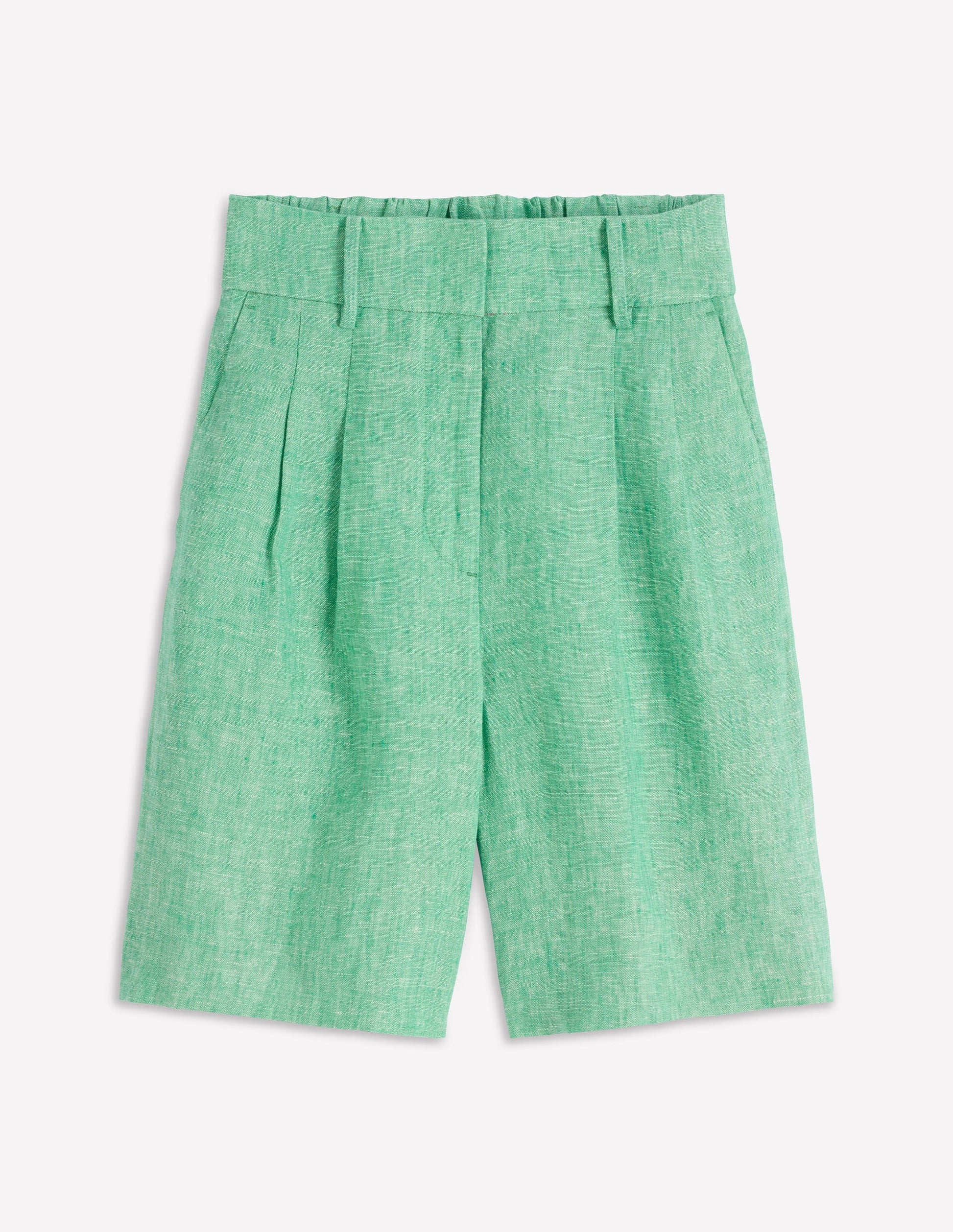 Kensington Leinenshorts-Aloe-Grün Chambray-7