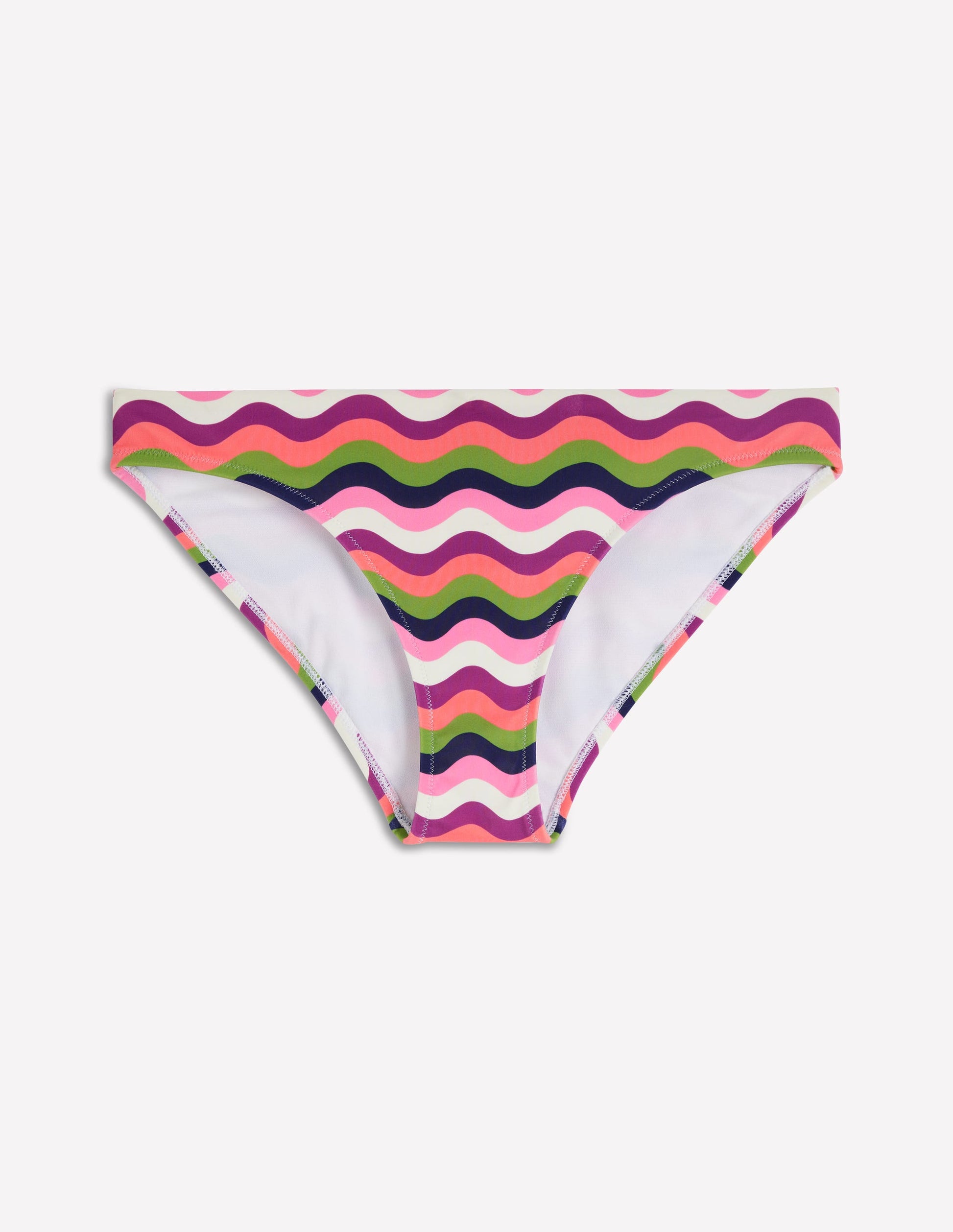 Classic Bikini Bottoms-Multi, Wavy Stripe-6