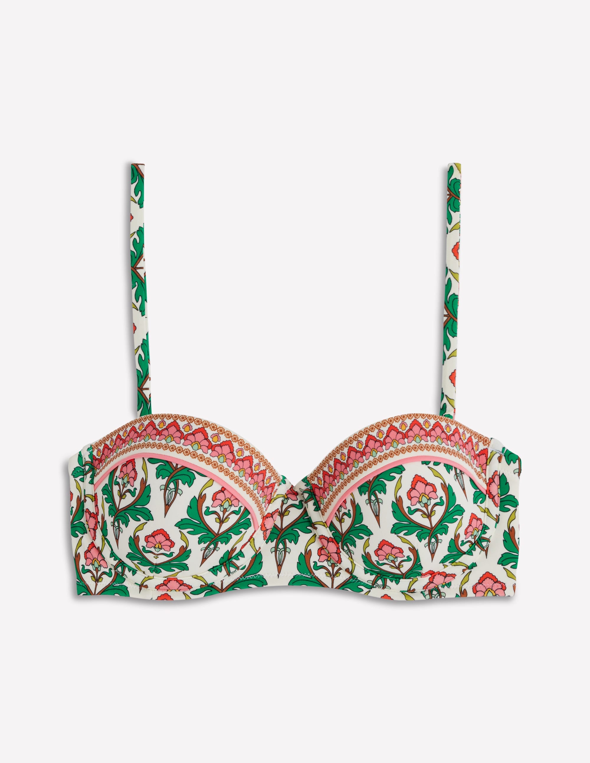 Rhodes Cup Sized Bikini Top-Multi, Ornamental Stamp - Image 7