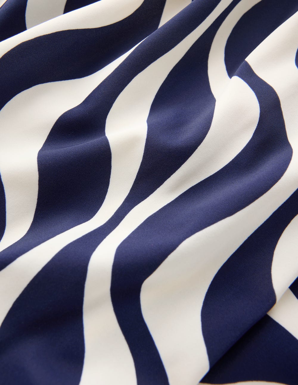 Mykonos Badeanzug mit tiefem V-Ausschnitt-Marineblau, Rhythmische Welle-6
