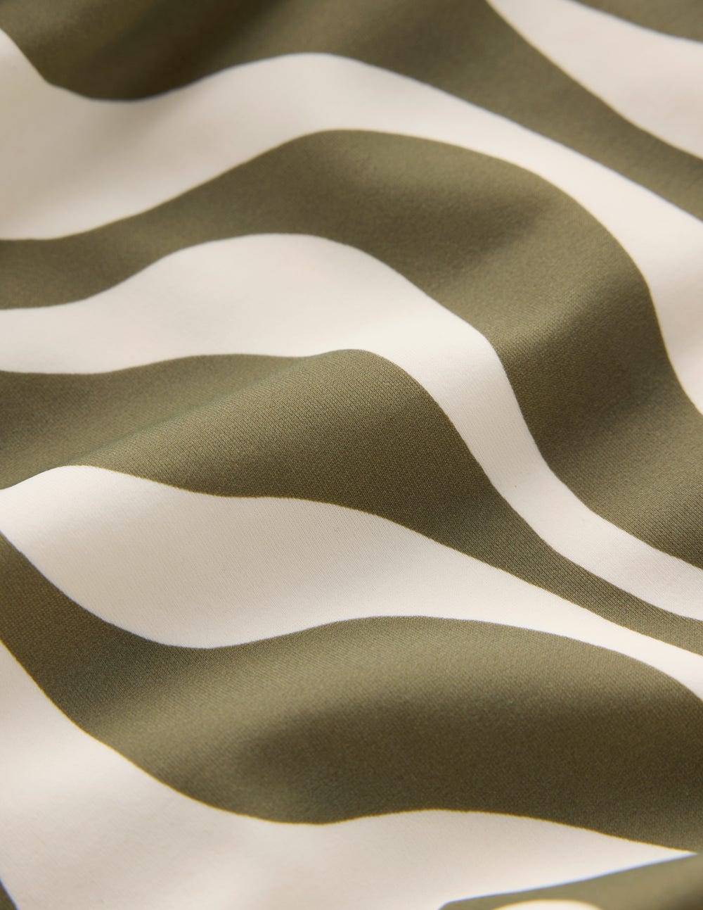 Andros Badeanzug mit Twistdetail vorne-Waldgrün, Rhythmische Welle-6