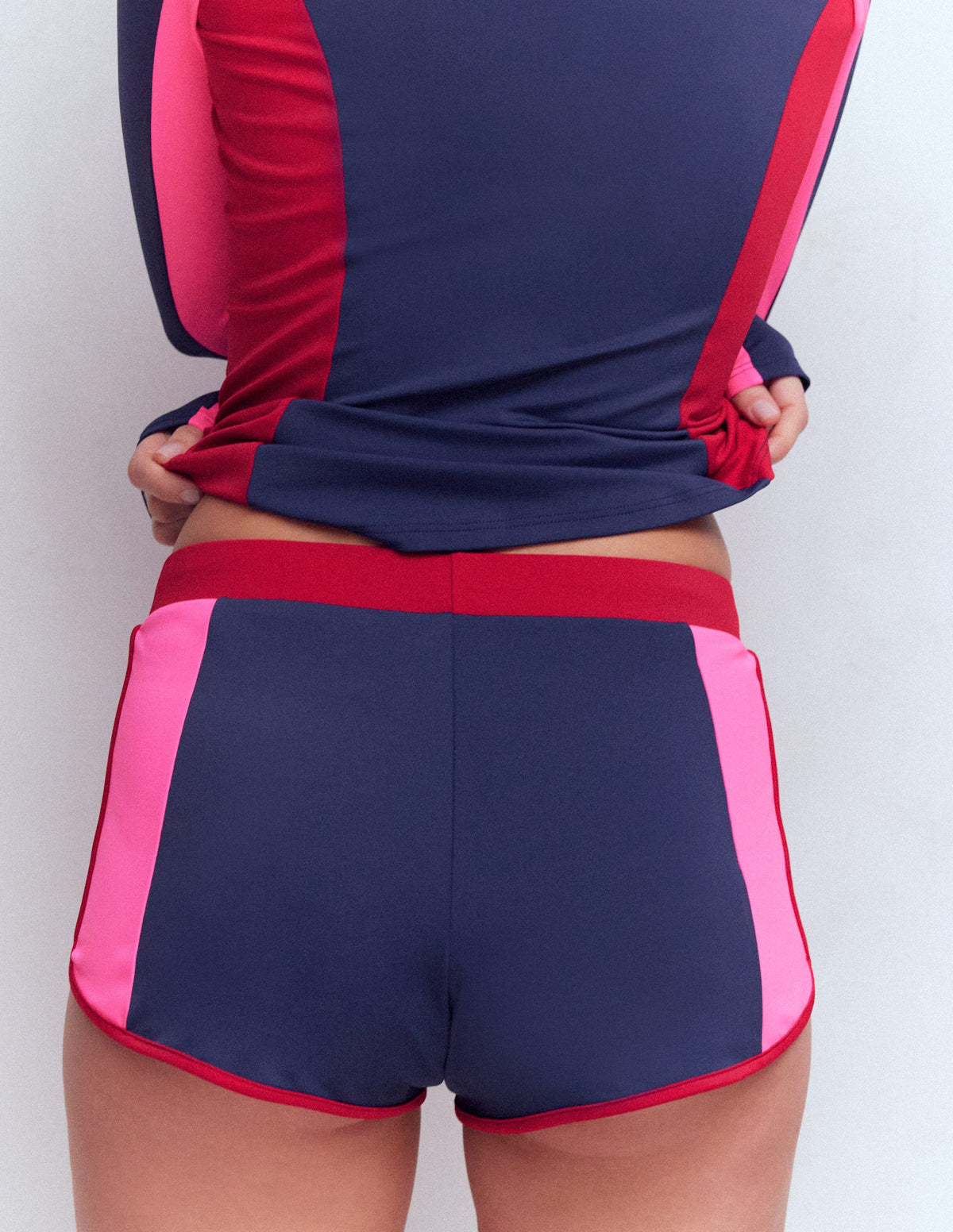 Short de bain dermoprotecteur-Bleu marine, colourblock-3