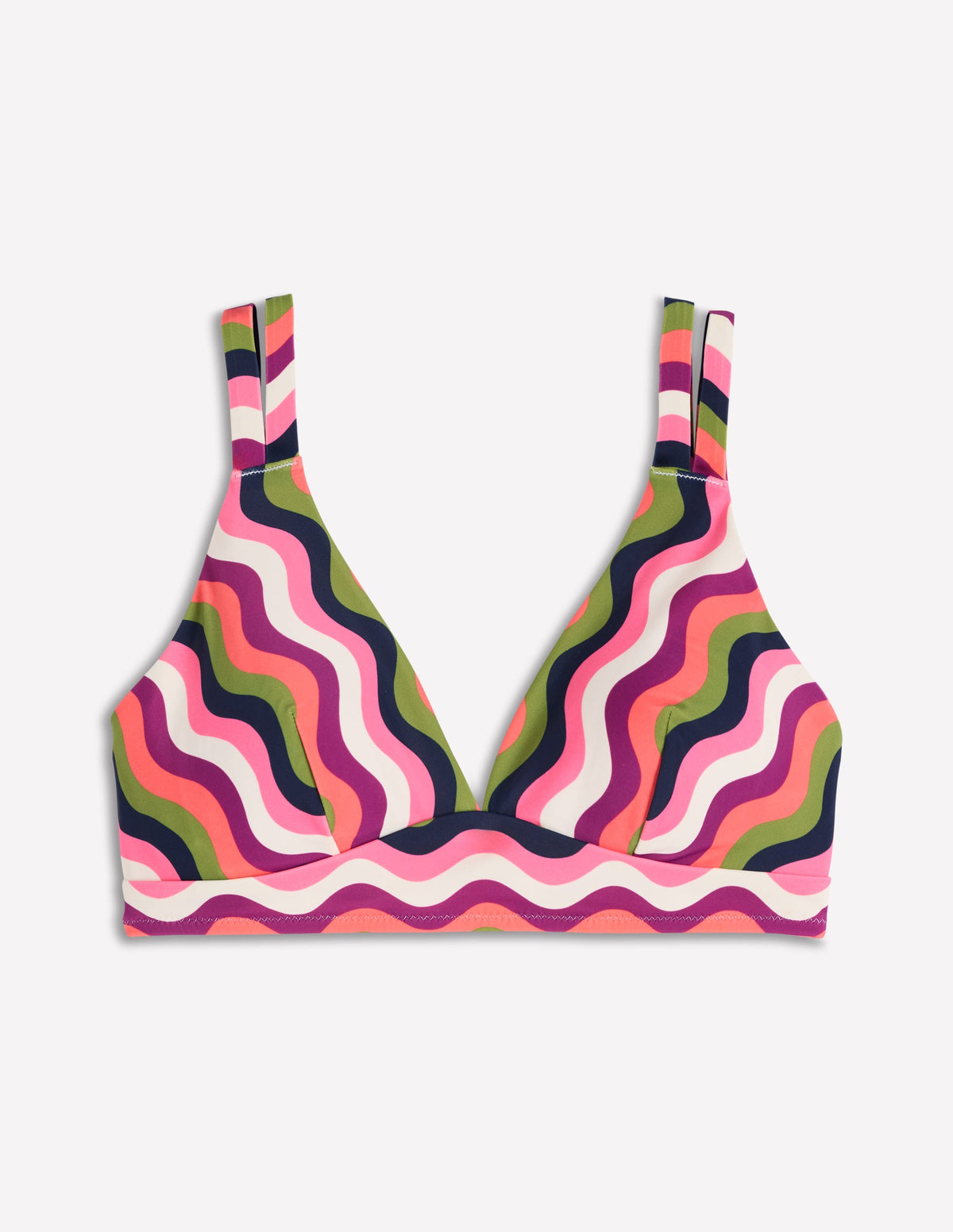 Haut de bikini Arles-Multi, rayé ondulé - Image 5