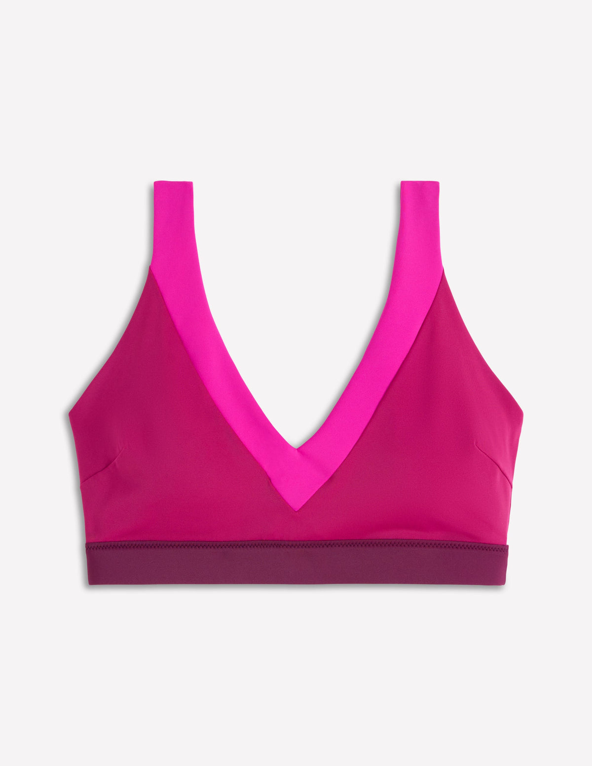 Campania Bikinioberteil mit gekreuzten Rückenträgern-Fuchsia, Schokobeere-6