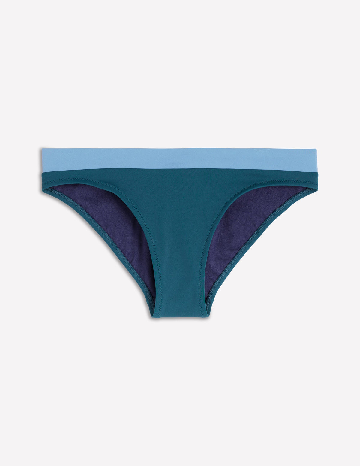 Campania Bikinihose-Marineblau, Grün, Blau Blockfarben - Image 5