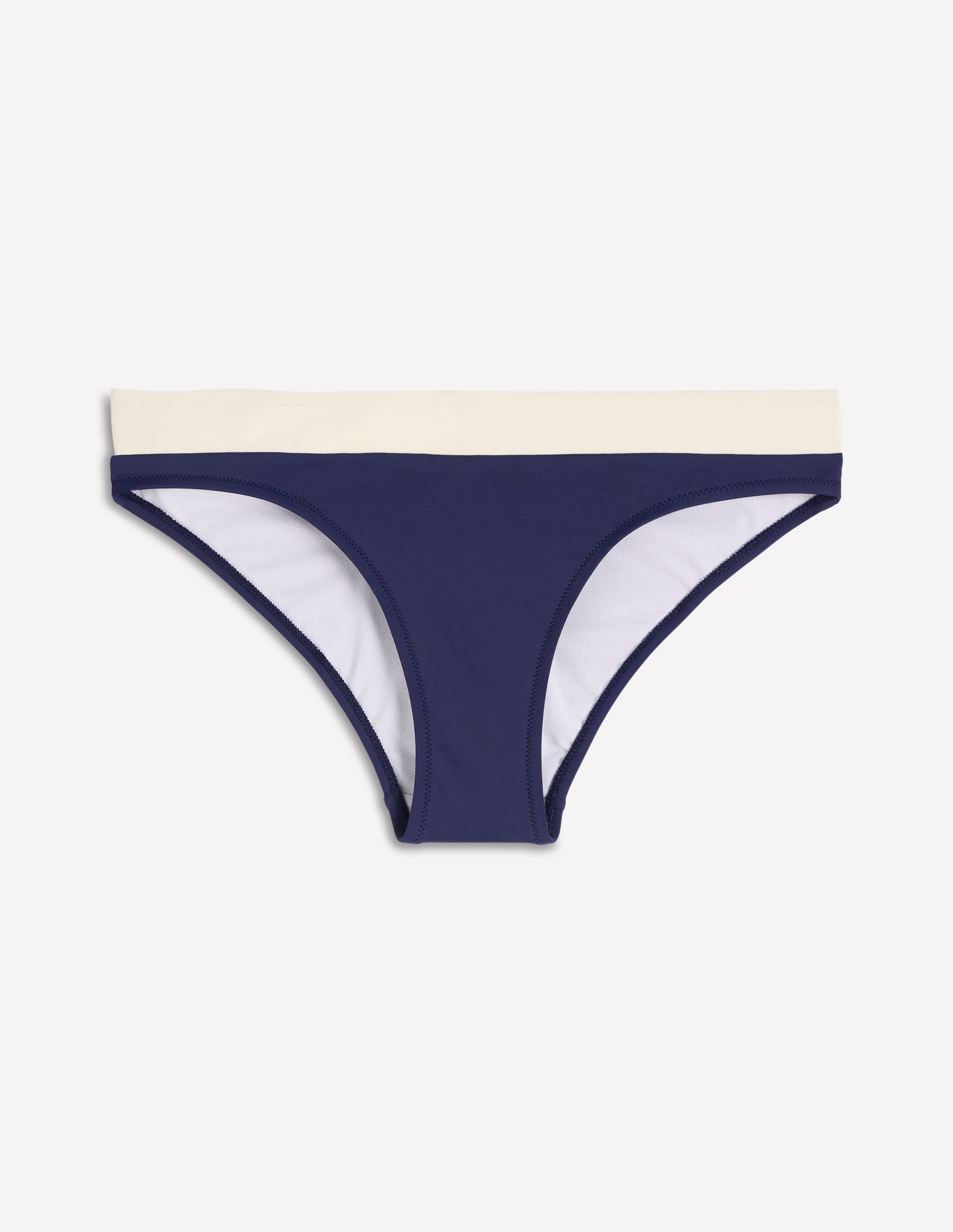Campania Bikinihose-Marineblau, Naturweiß Blockfarben - Image 5