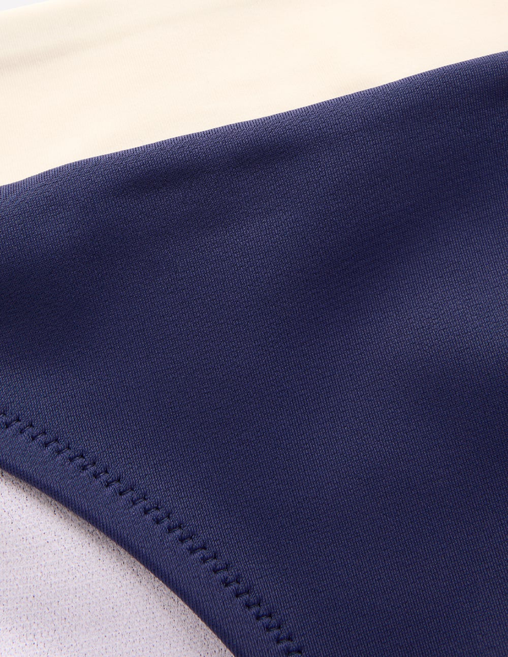 Campania Bikinihose-Marineblau, Naturweiß Blockfarben - Image 6