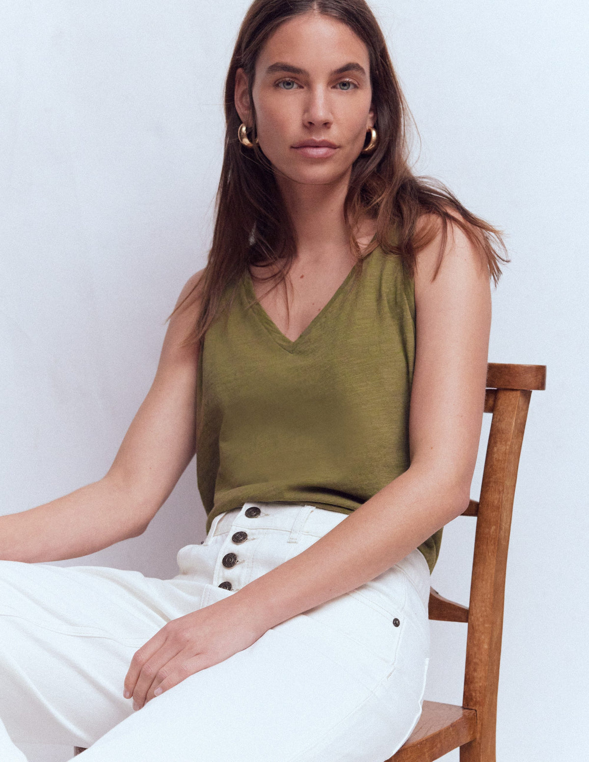 Sophie Flammgarn-Top-Olive Capulet-4