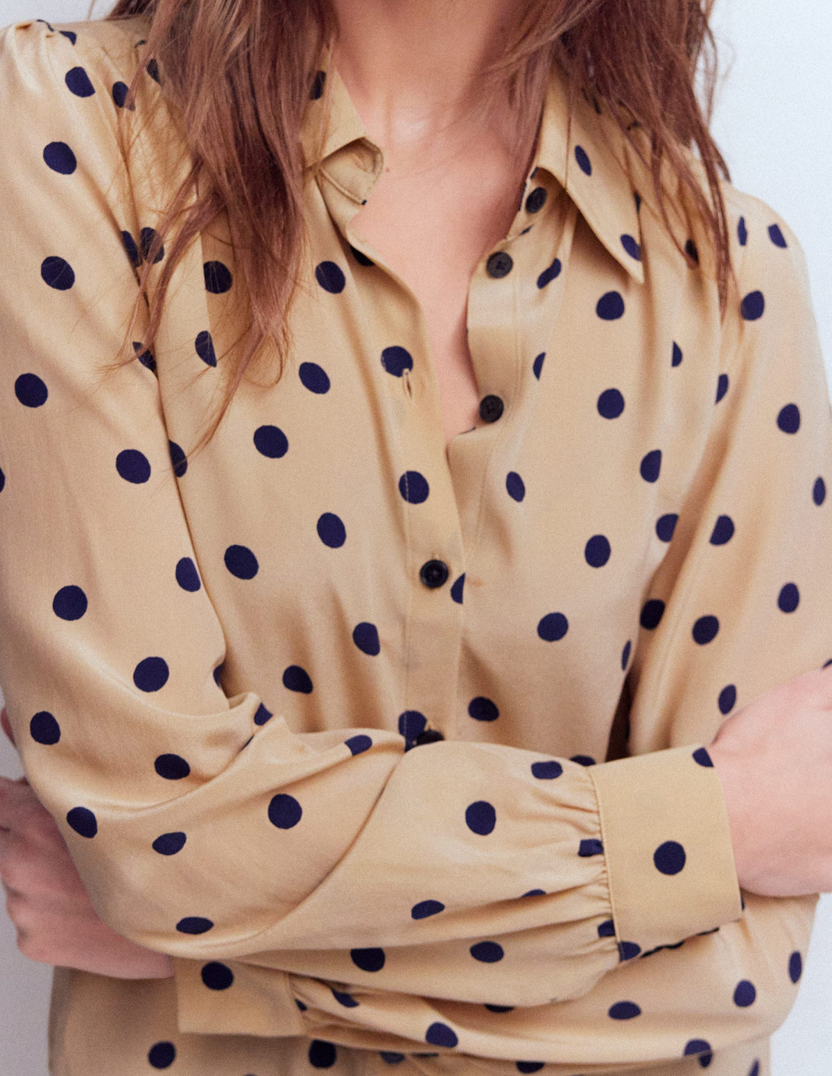 Sara Seidenhemd-Sand, Gemalte Tupfen - Image 2