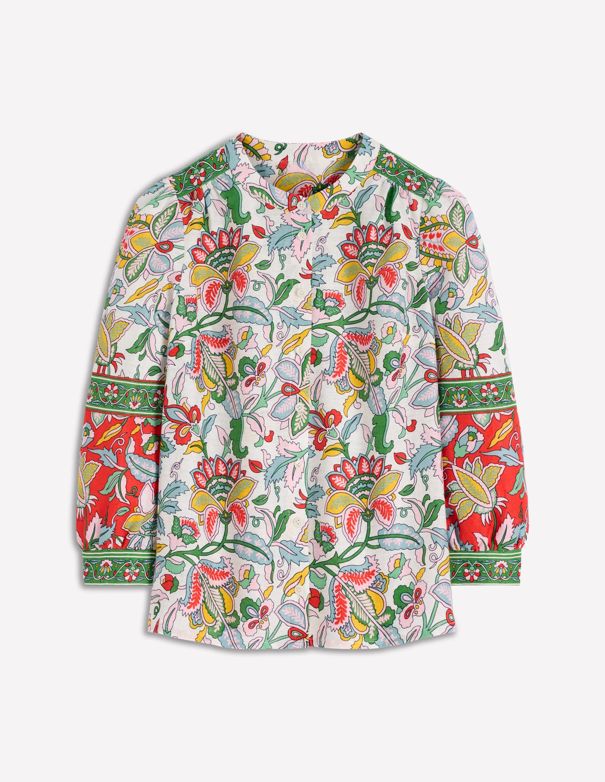 Alicia Linen Top-Multi, Botanical Trail - Image 6