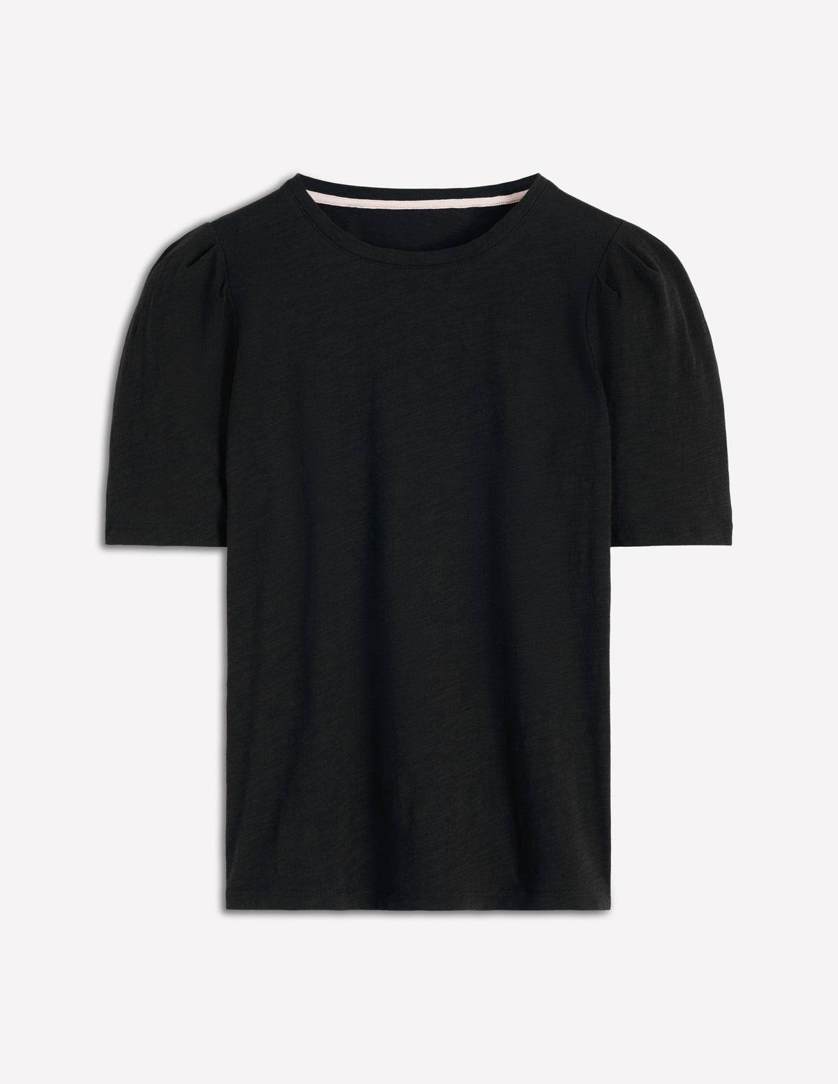 Sophie Puff Sleeve T-shirt-Black-5