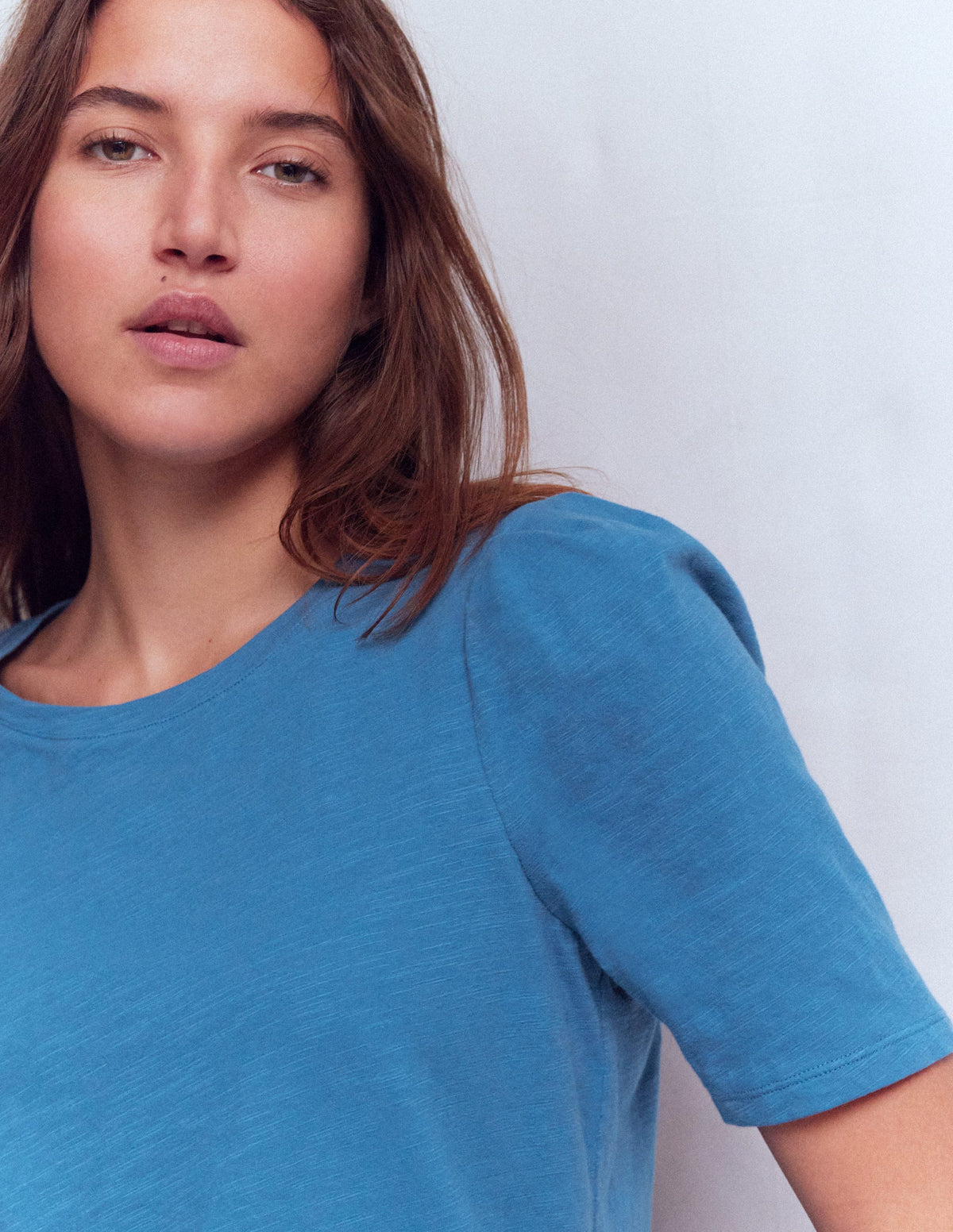 Sophie T-Shirt mit Puffärmeln-Marineblau - Image 2