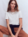 Sophie T-Shirt mit Puffärmeln-Weiß