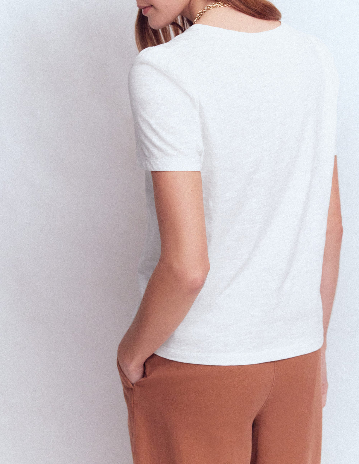 Sophie T-Shirt mit Puffärmeln-Weiß-3