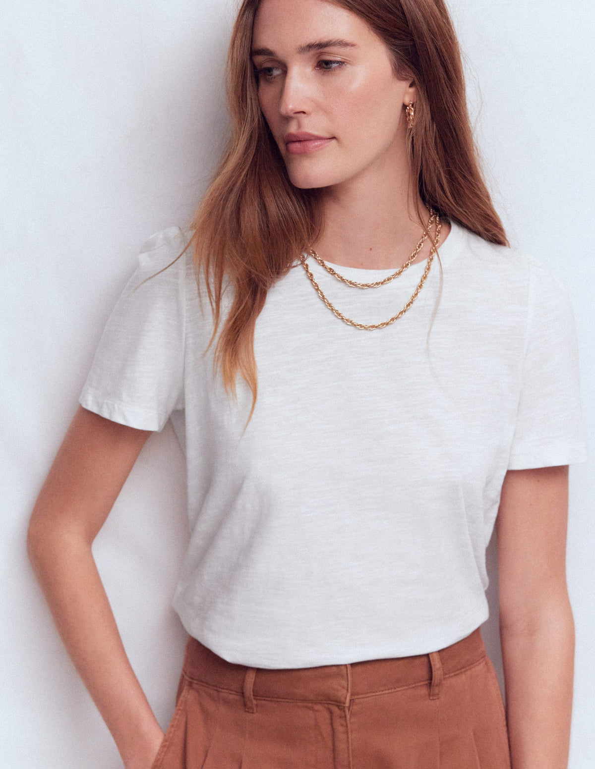 Sophie T-Shirt mit Puffärmeln-Weiß - Image 4