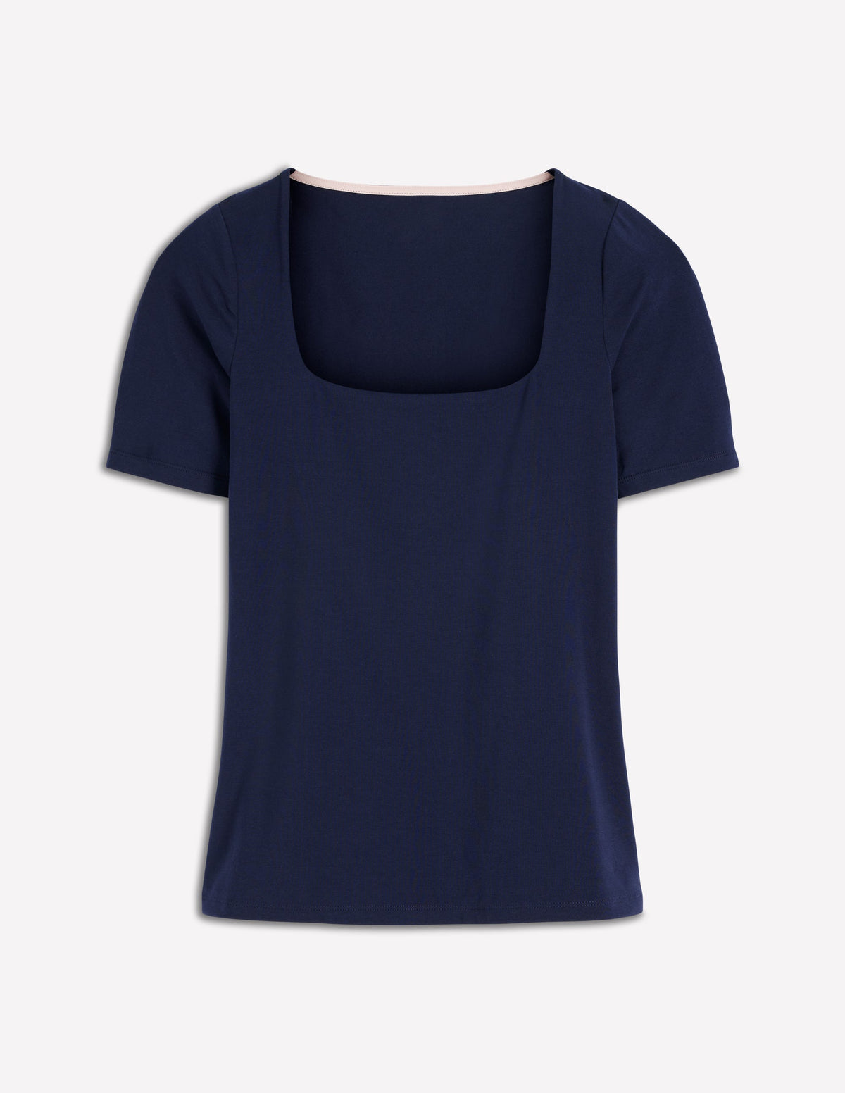 T-shirt Brooke double épaisseur-Bleu marine - Image 5
