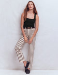 Brooke Doppellagiges Top-Schwarz