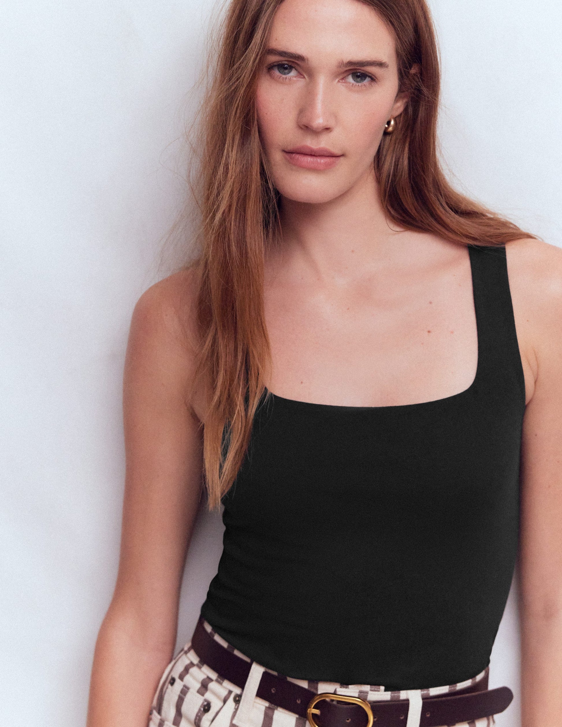 Brooke Doppellagiges Top-Schwarz-2