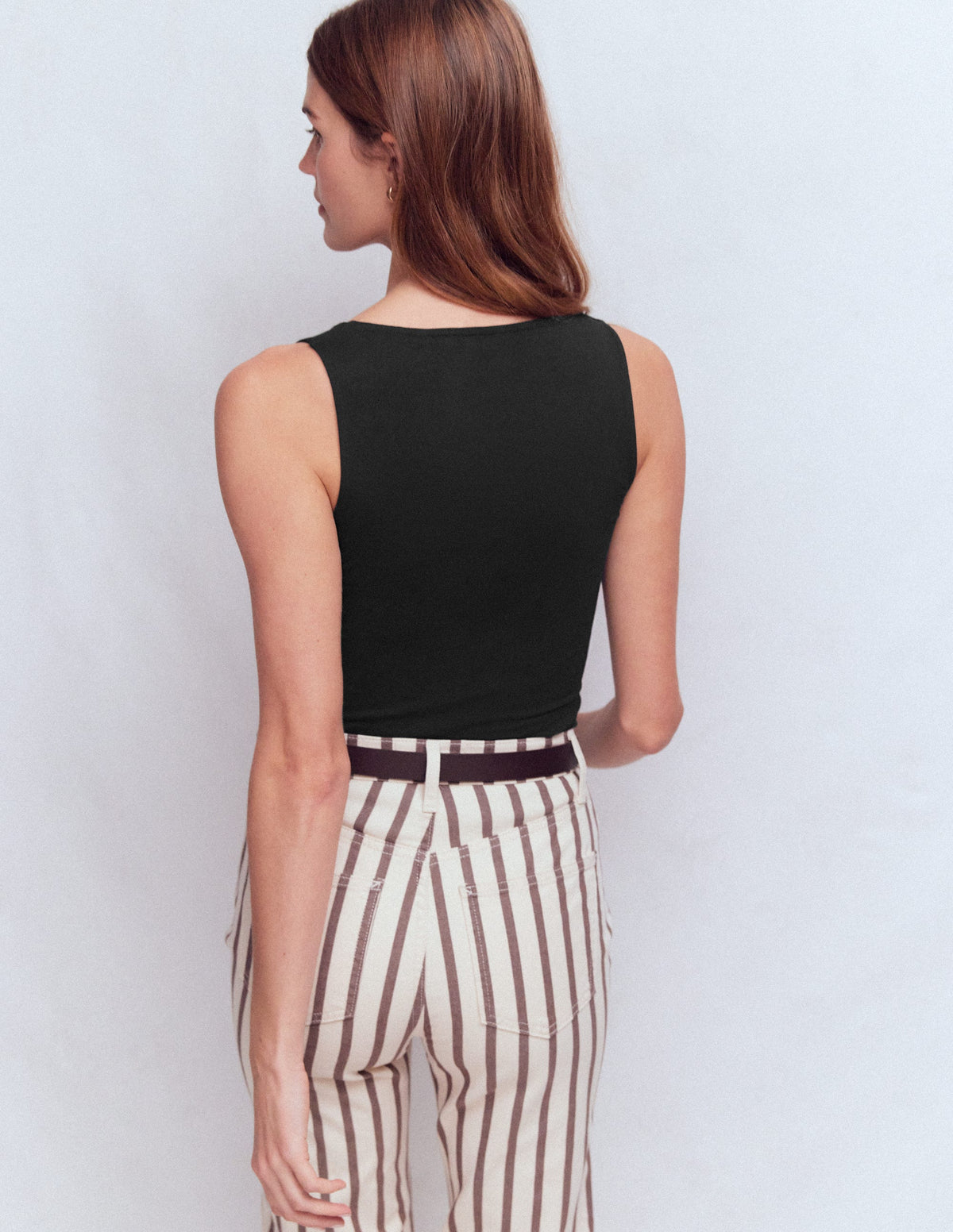 Brooke Doppellagiges Top-Schwarz - Image 3