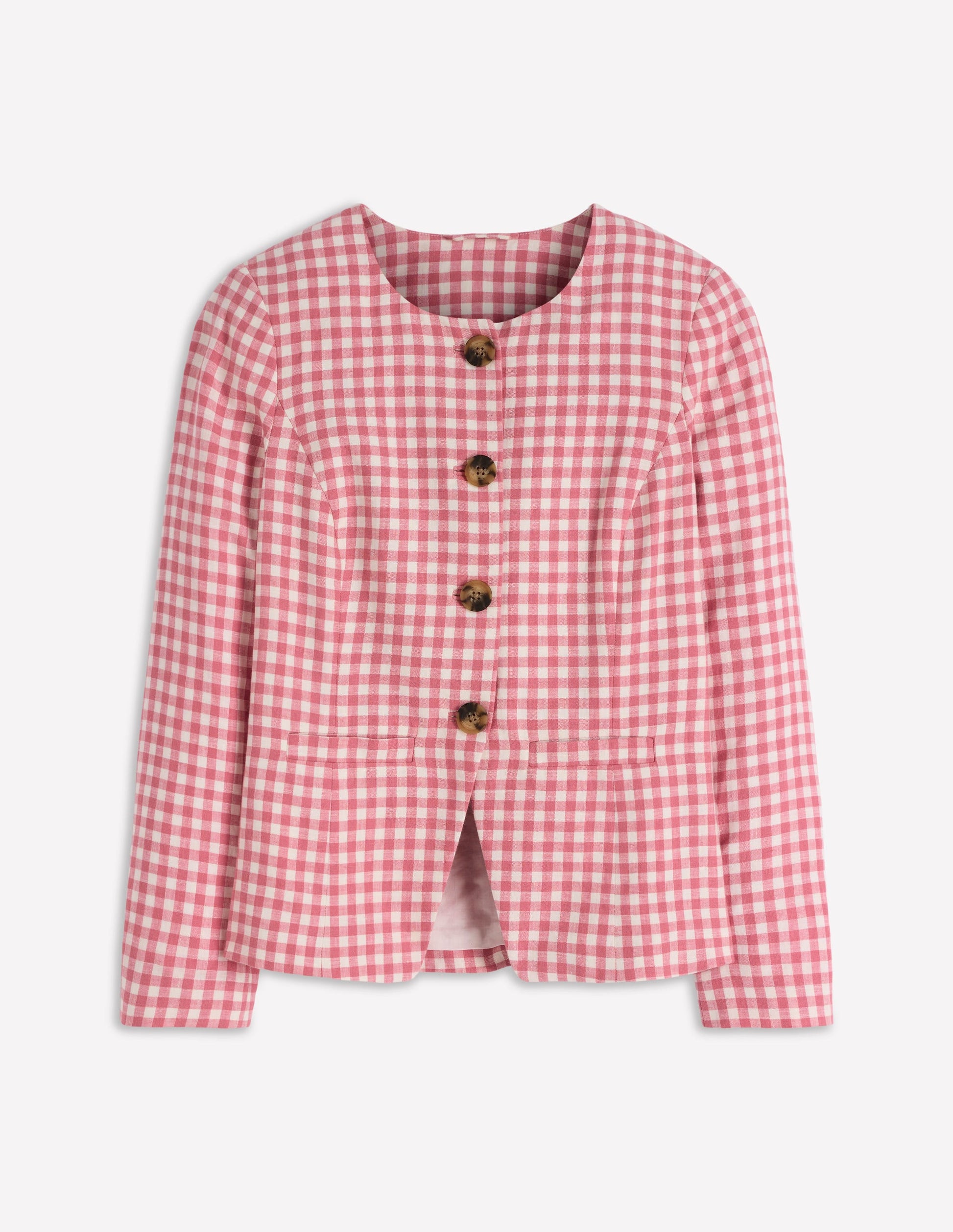 Hampstead Leinenblazer-Vintage-Rosa Vichykaro-7