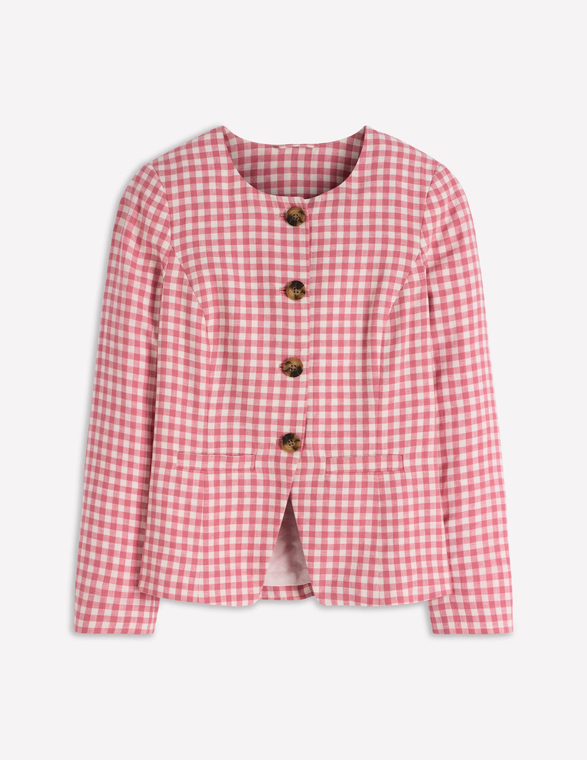 Hampstead Leinenblazer-Vintage-Rosa Vichykaro - Image 7