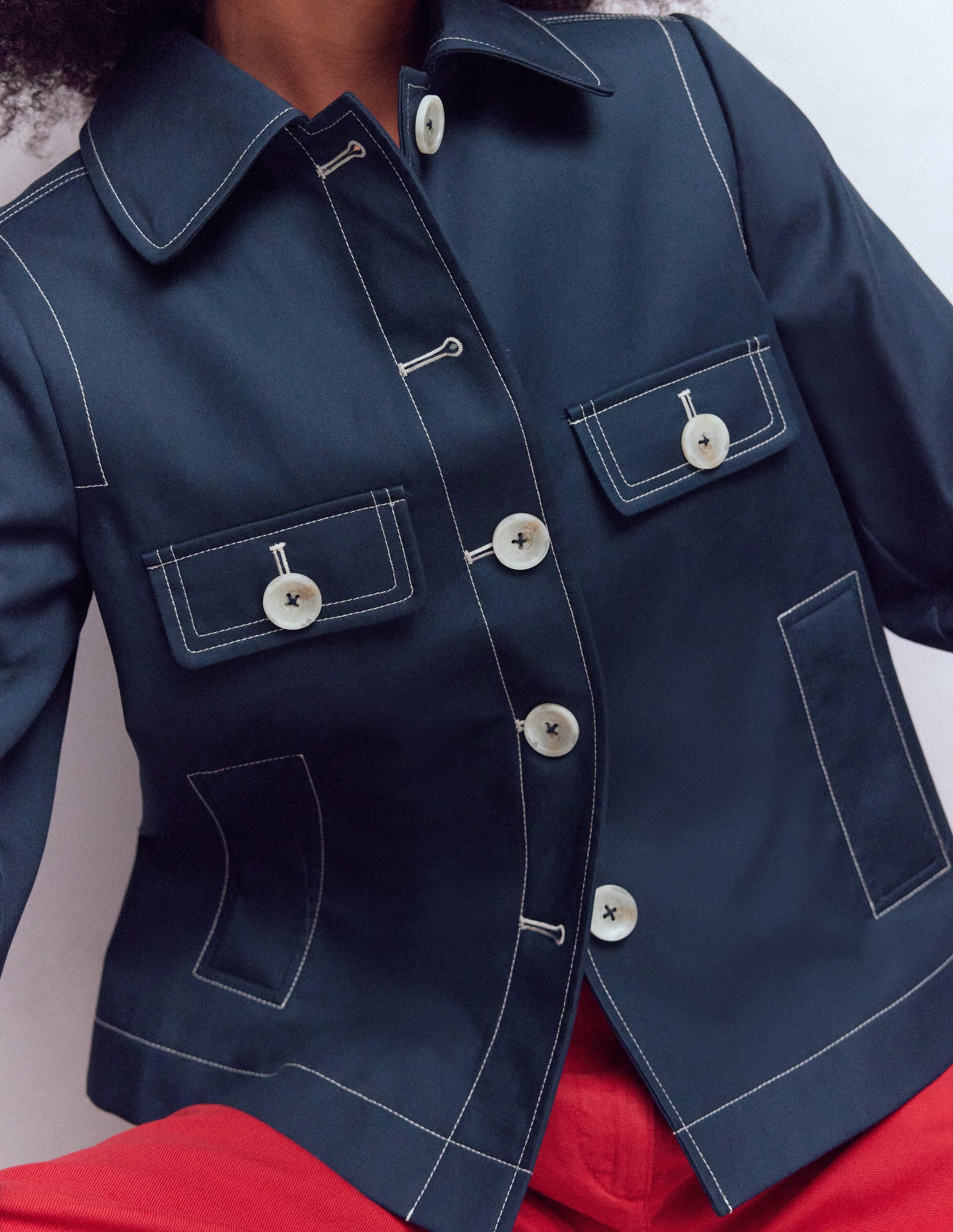 Gloucester Trenchcoat-Marineblau - Image 2