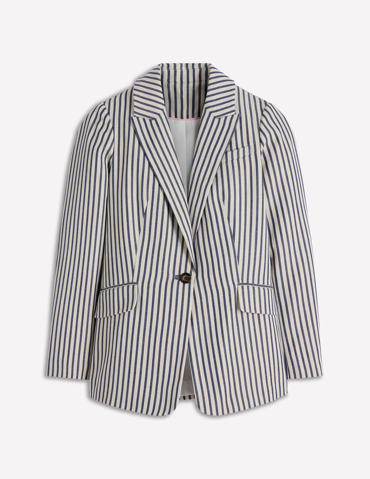 Blazer Woodbridge décontracté-Bleu et Ivoire à Rayures - Image 7