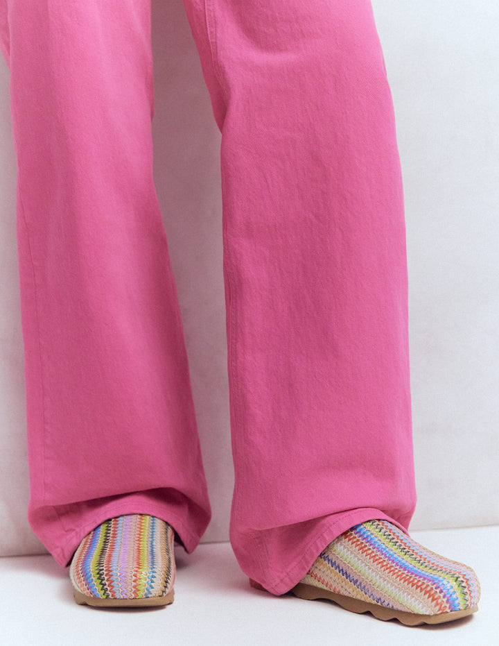 Sabots colourblock Lyla-Tissage multicolore