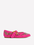 Kylie Flache Mary Janes mit Schnalle-Verziert Rosa