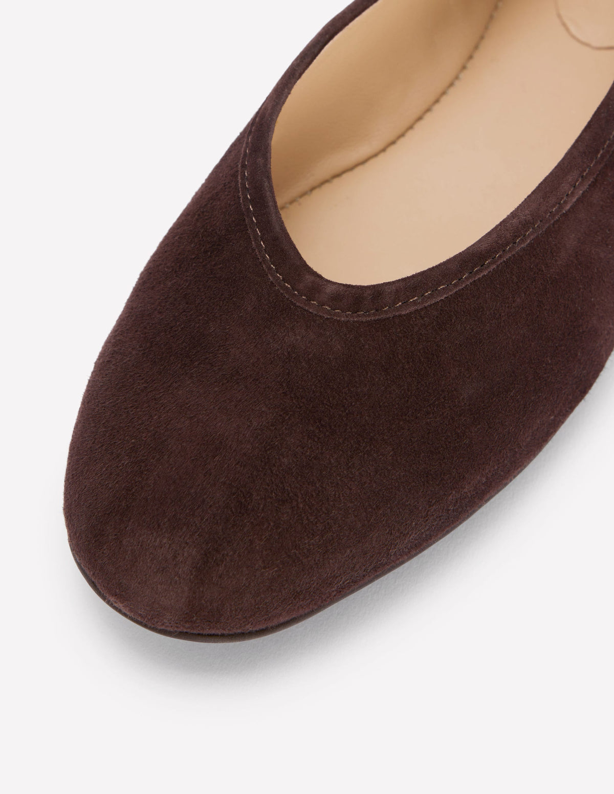 Hoch geschnittene Ballerinas-Bitterschokolade-5