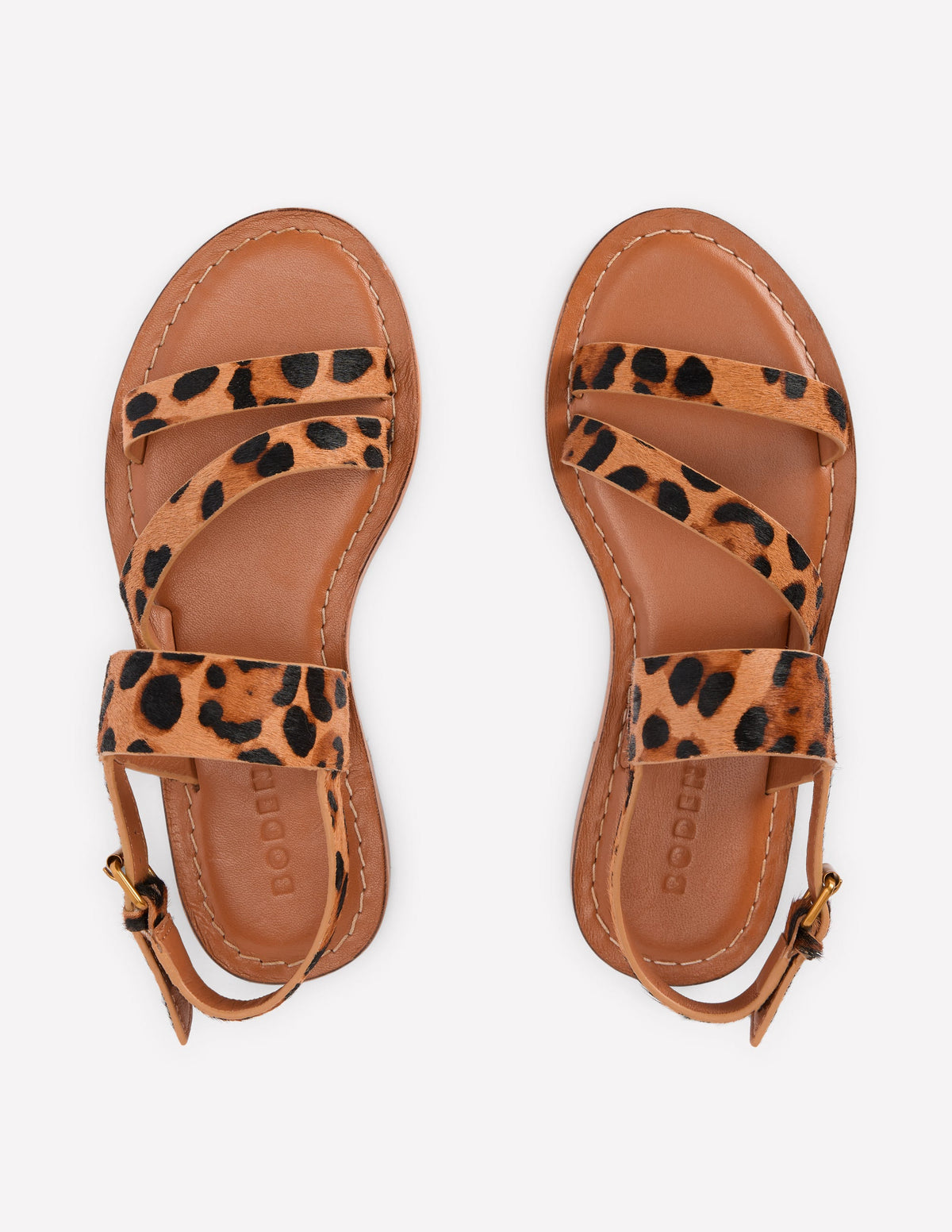 Asymmetrische Sandalen-Mohair, Leopardenmuster - Image 5