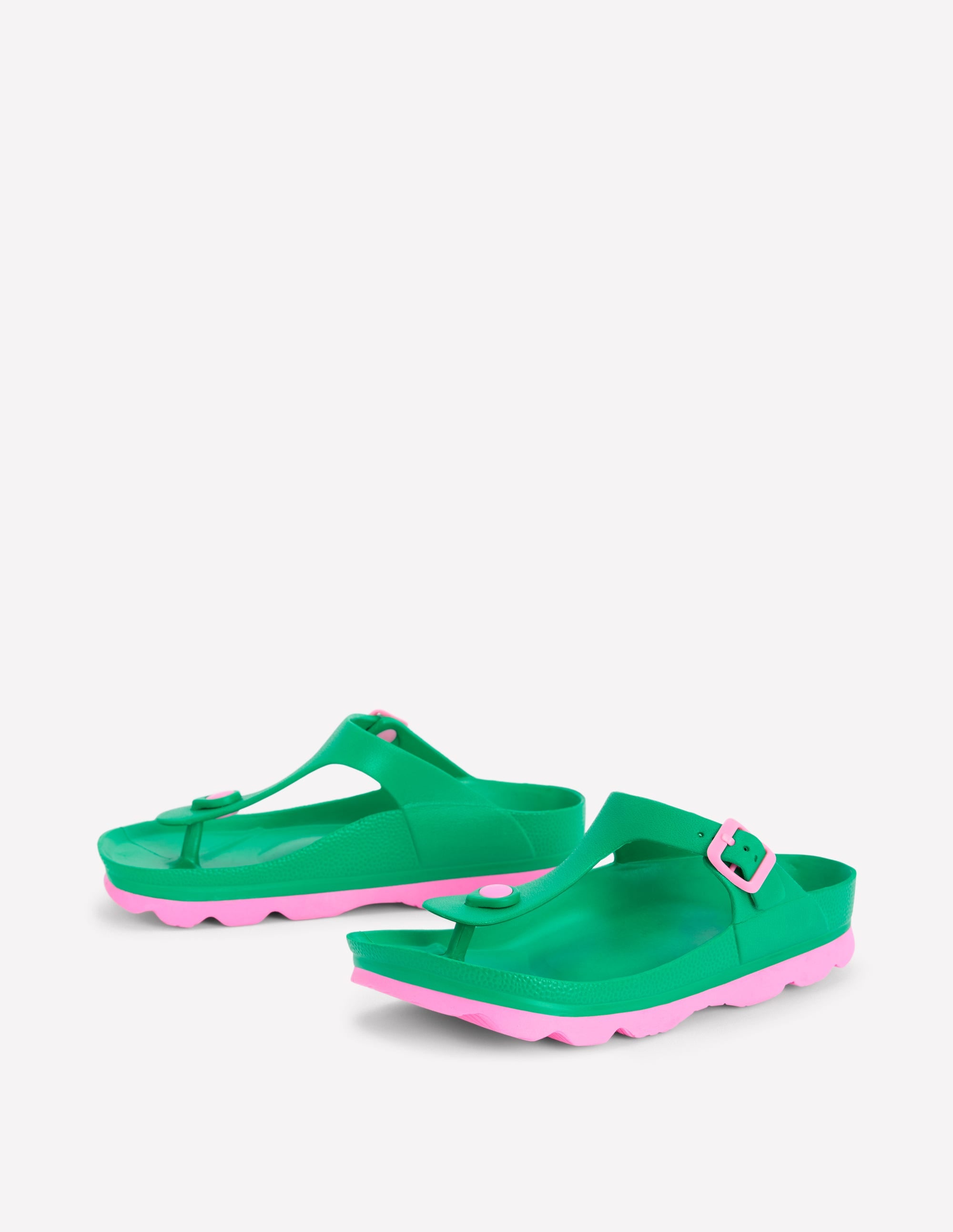 Lyla Sandalen mit Zehensteg-Grün/Rosa - Image 3