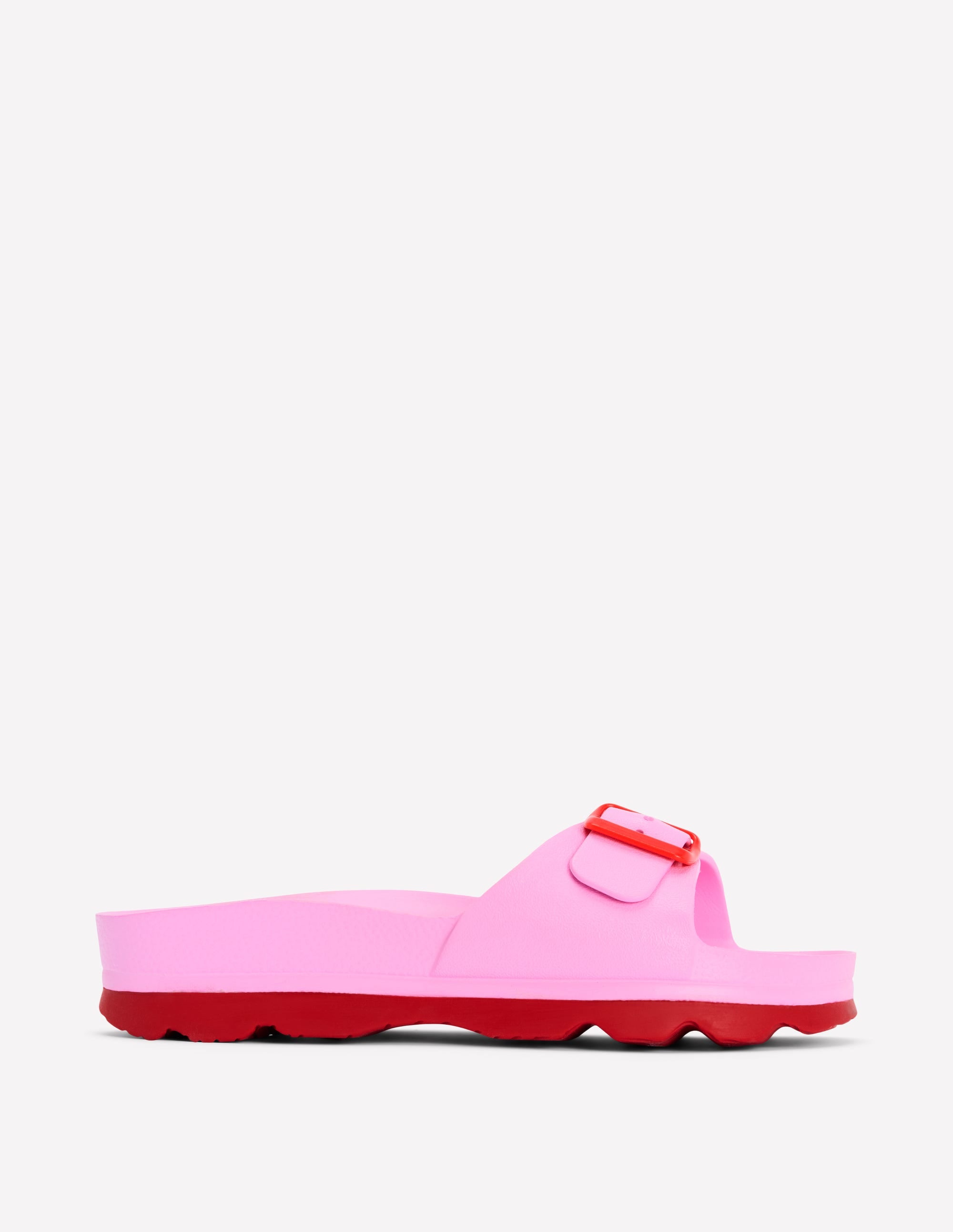 Lyla Pantoletten mit Schnalle-Pink/Rot - Image 2