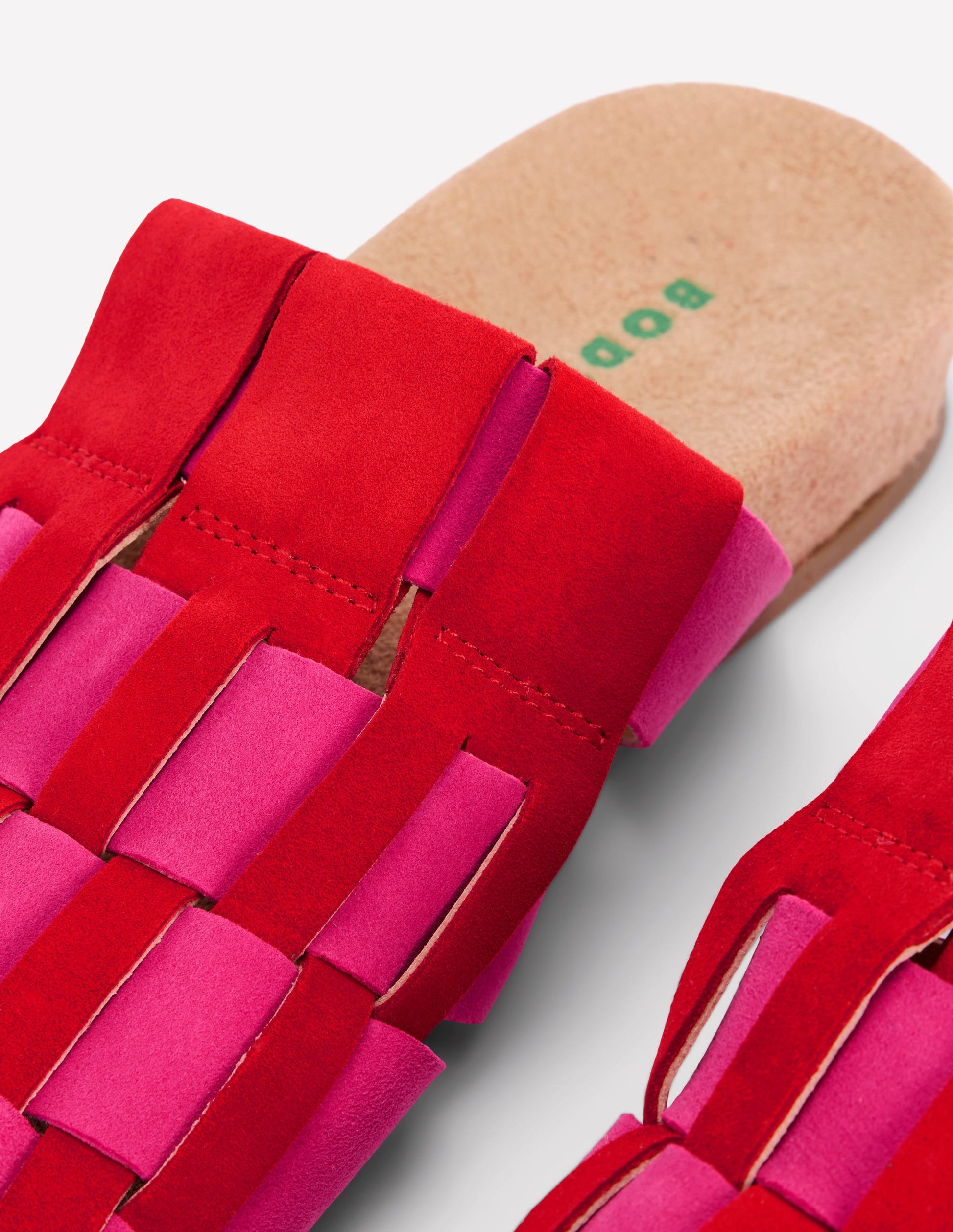 Loretta Riemen-Clogs-Pink/Rot-4