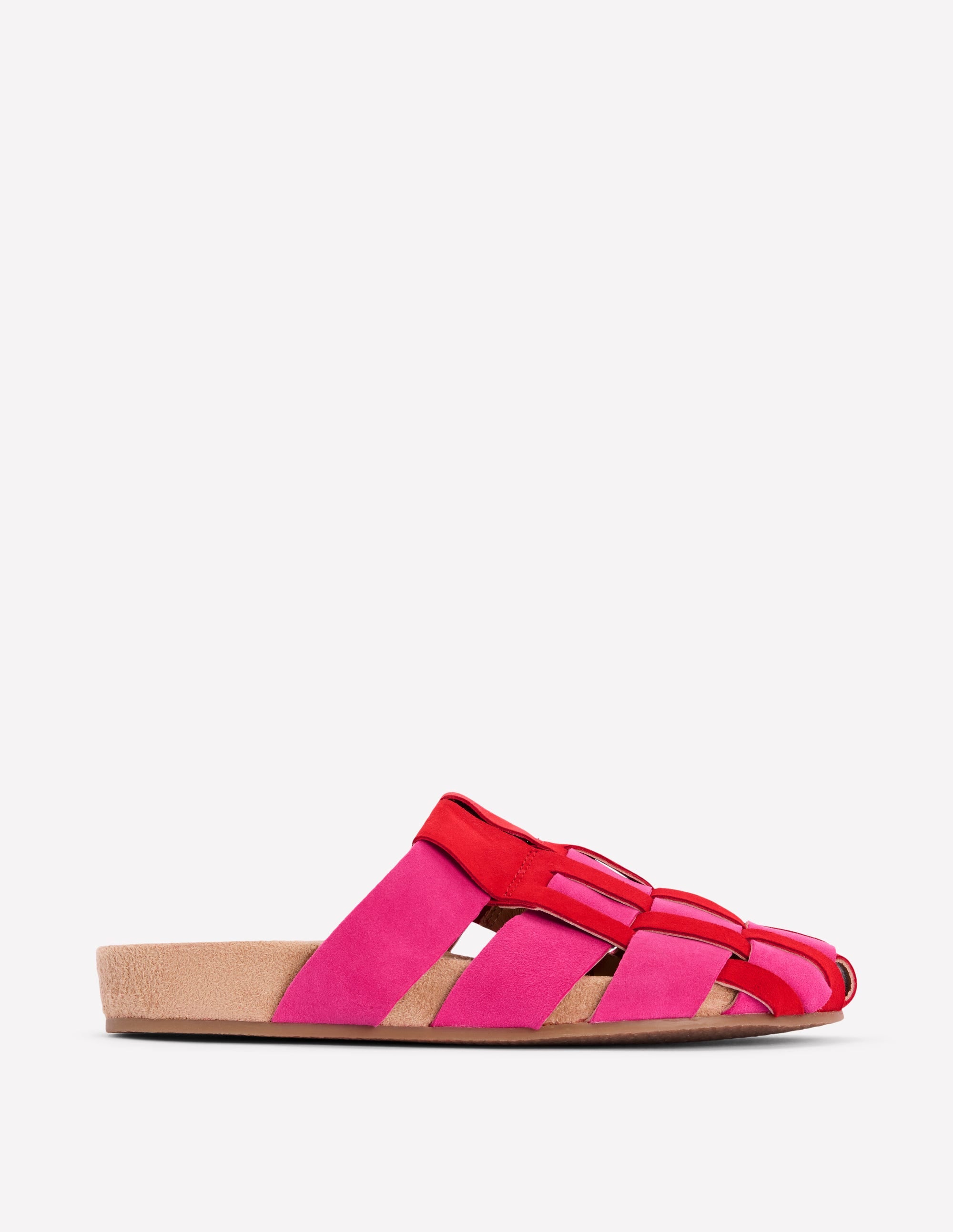 Loretta Riemen-Clogs-Pink/Rot - Image 1
