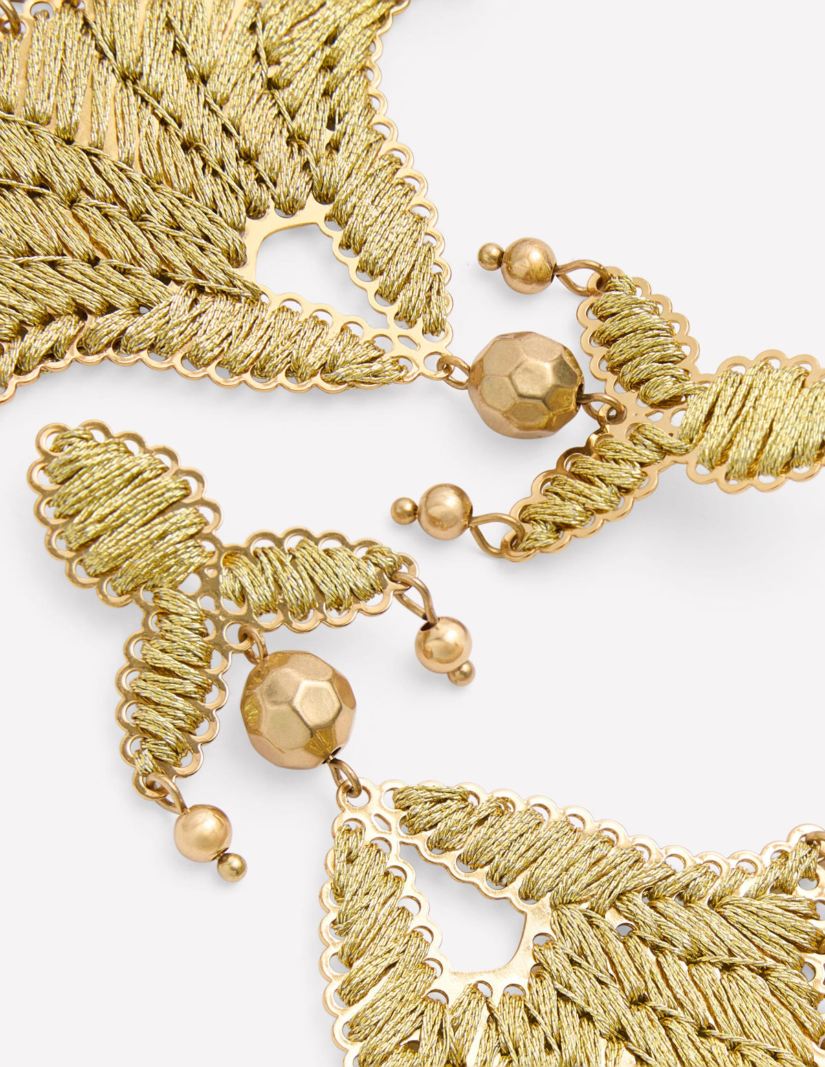 Mega-Ohrringe mit Motiv-Goldfarbe - Image 3