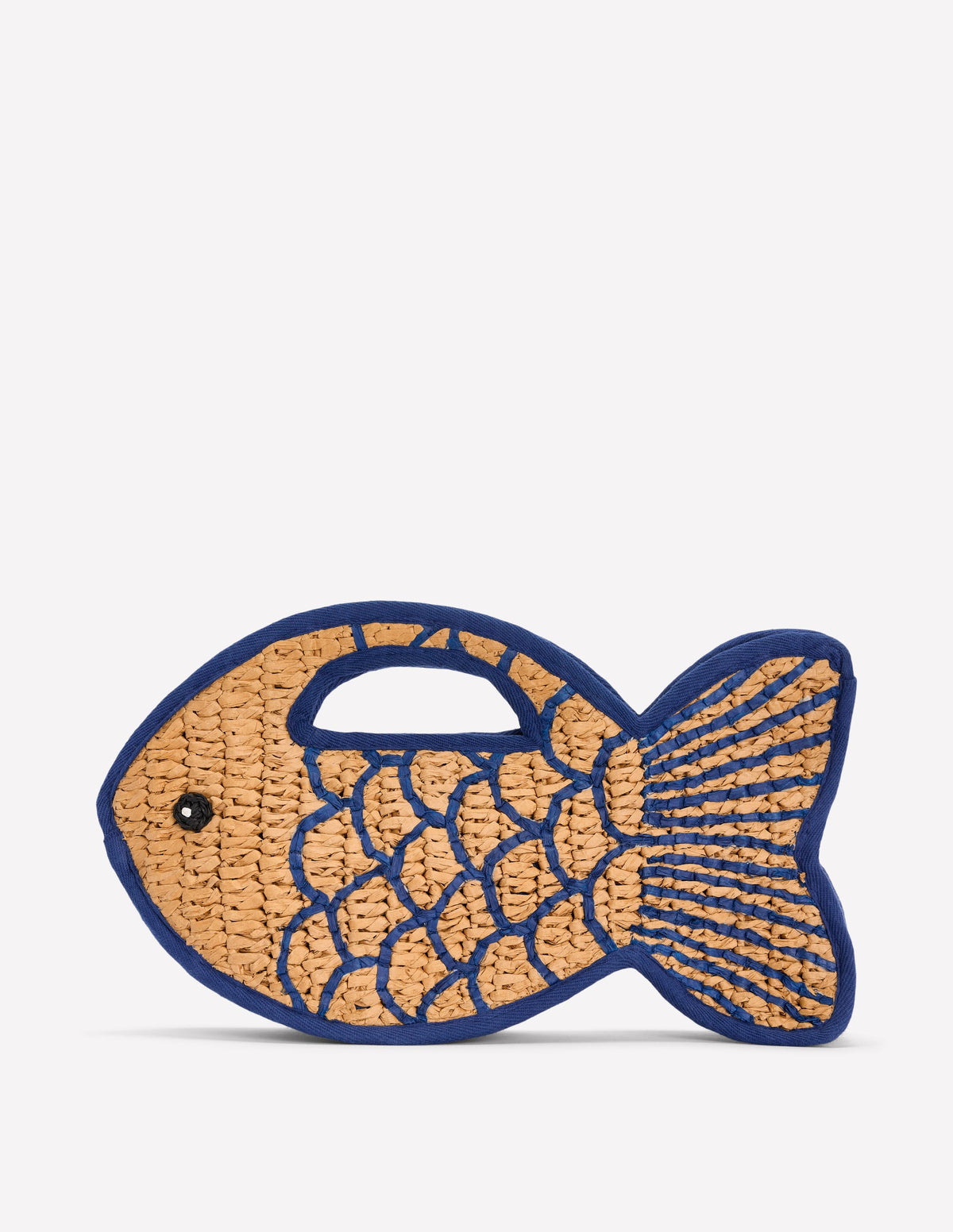 Originelle Fisch-Clutch-Naturbelassen/Leuchtendes Blau - Image 1