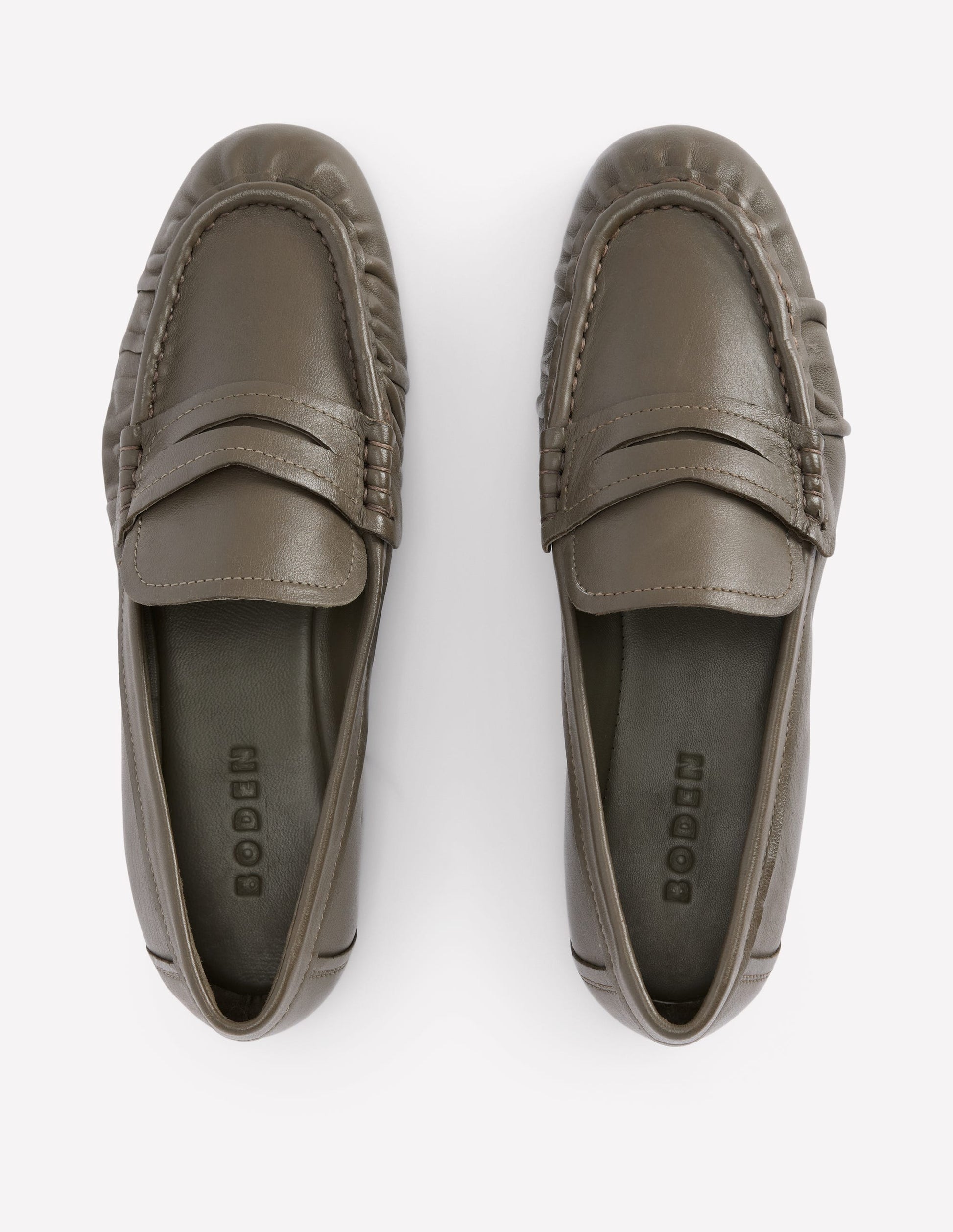 Mocassins à semelles ultra-souples-Vert olive profond-5