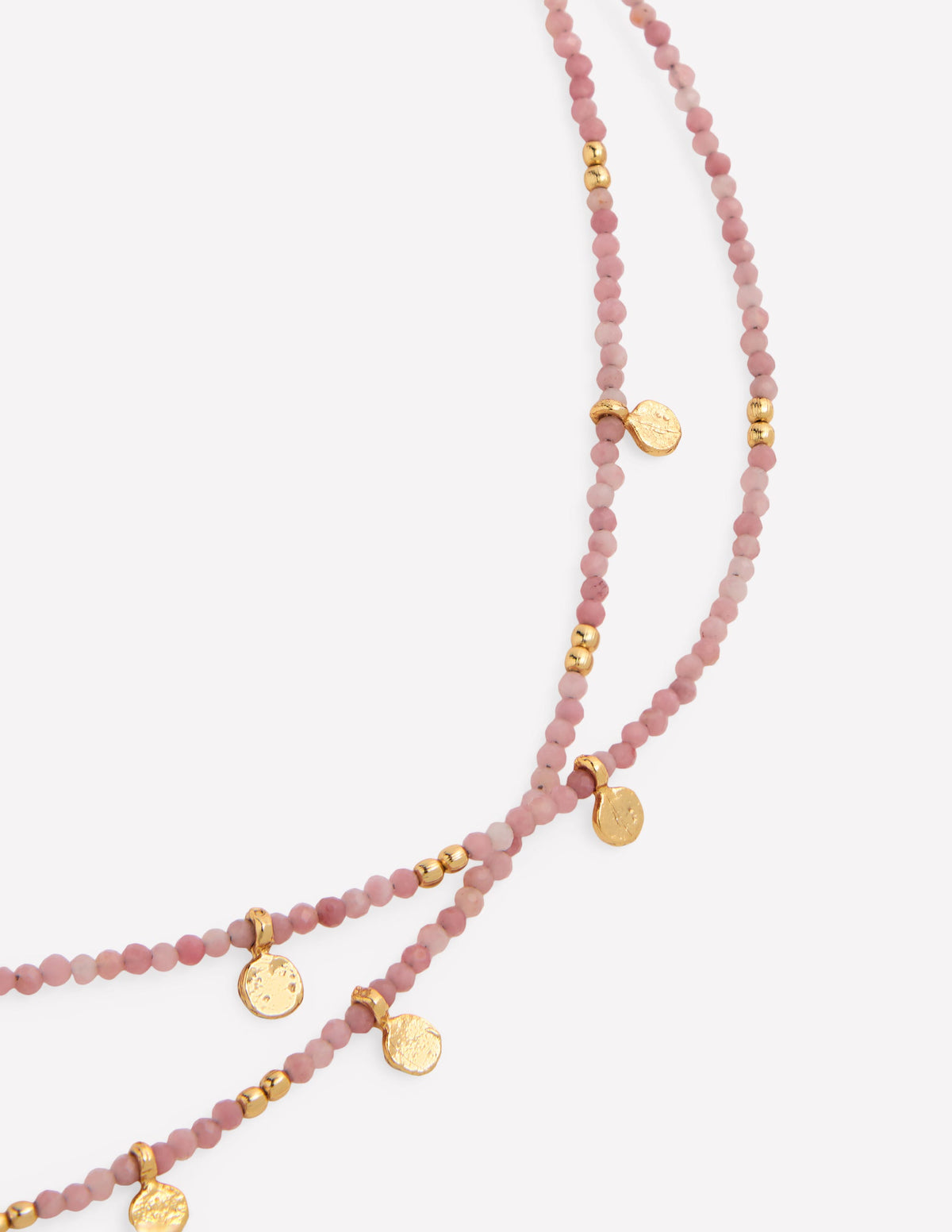 Zweireihige Perlenkette-ROSA - Image 4