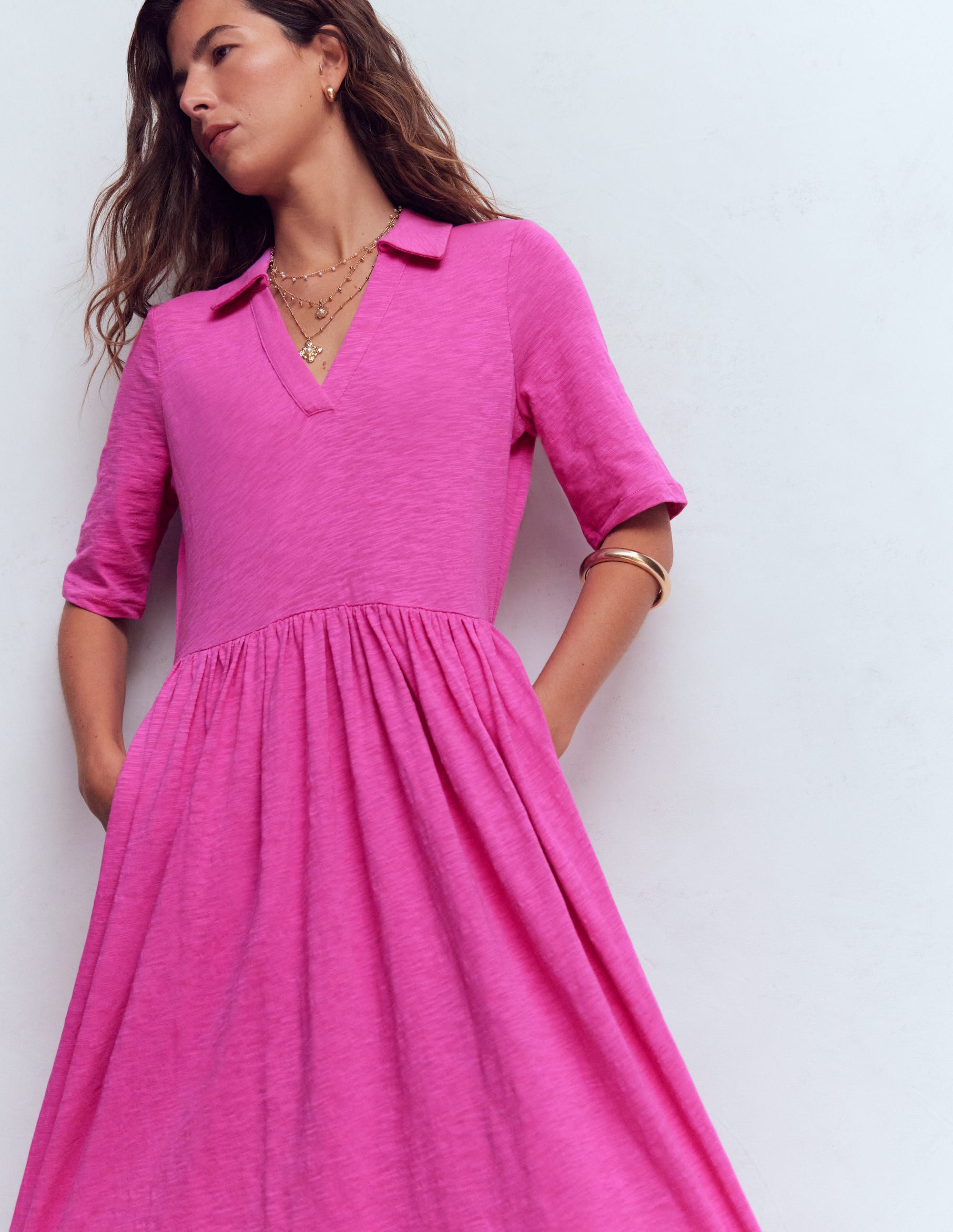 Aria Jerseykleid mit Kragen-Passionsblume - Image 2
