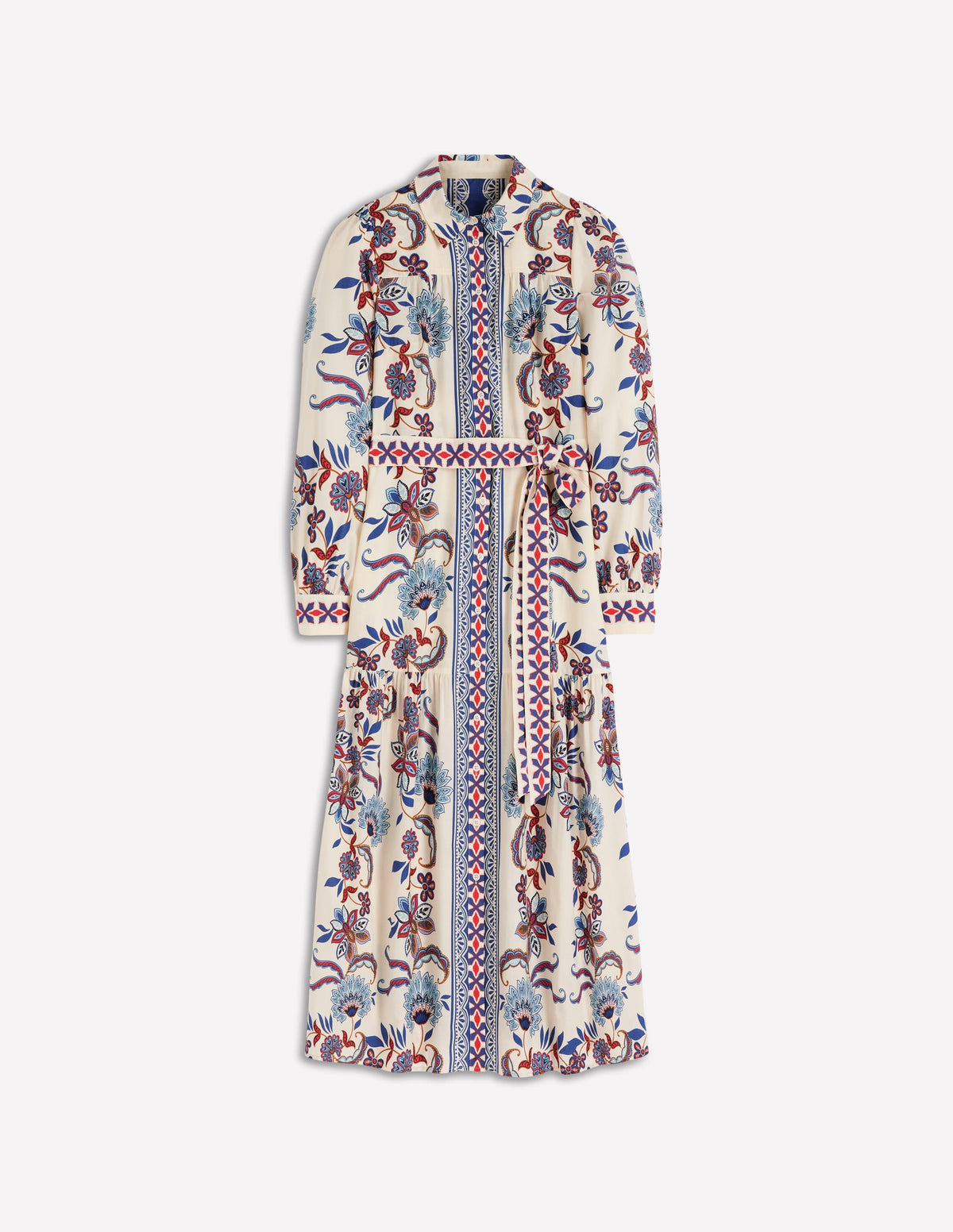 Ellie Maxi-Hemdblusenkleid aus Baumwolle-Eleganter Blütendruck - Image 8