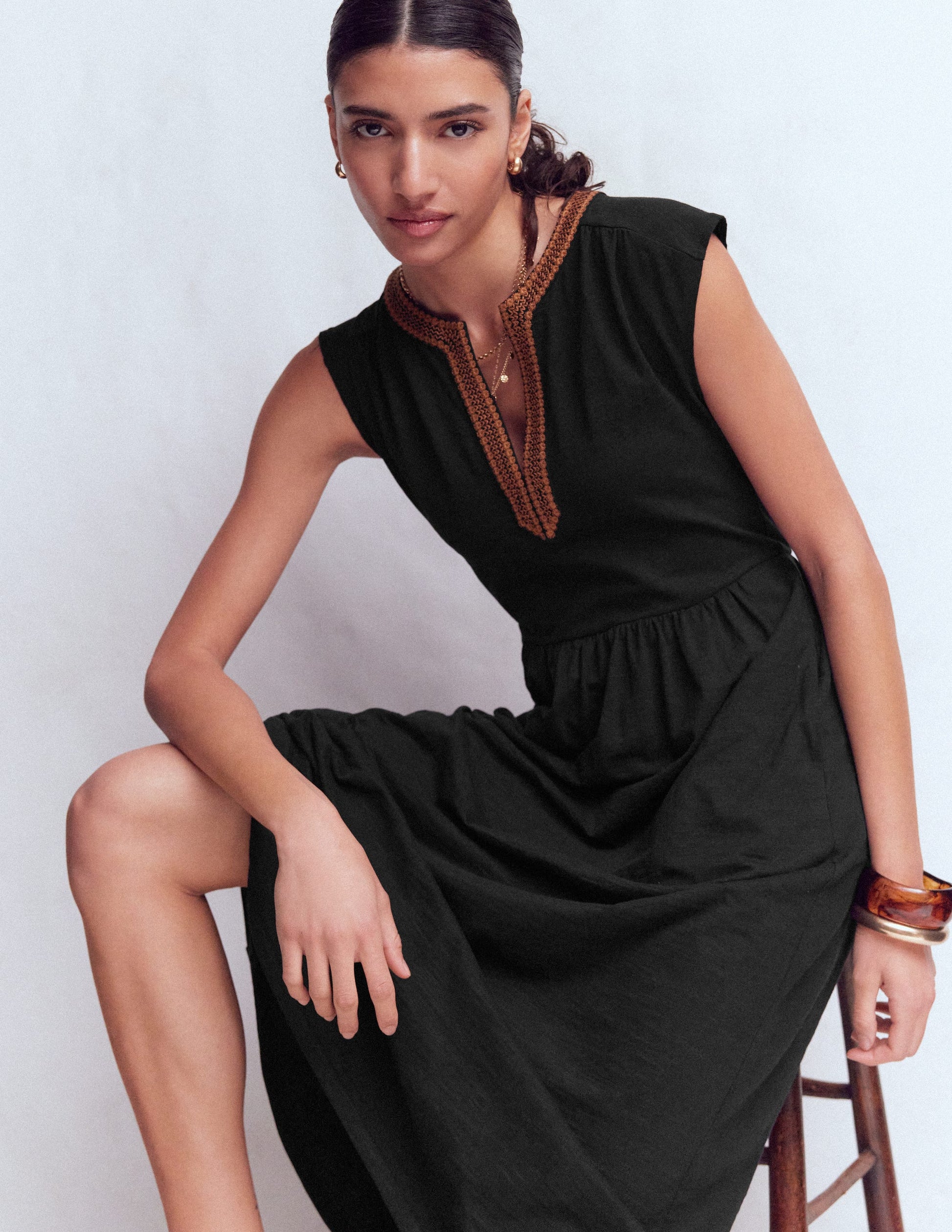 May Jersey-Midikleid-Schwarz-4
