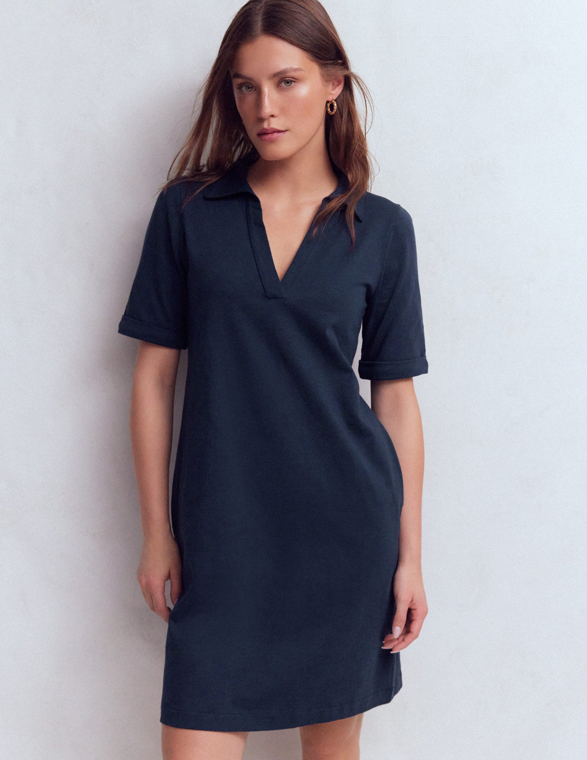 Tilda T-Shirt-Kleid aus Jersey-Marineblau - Image 4