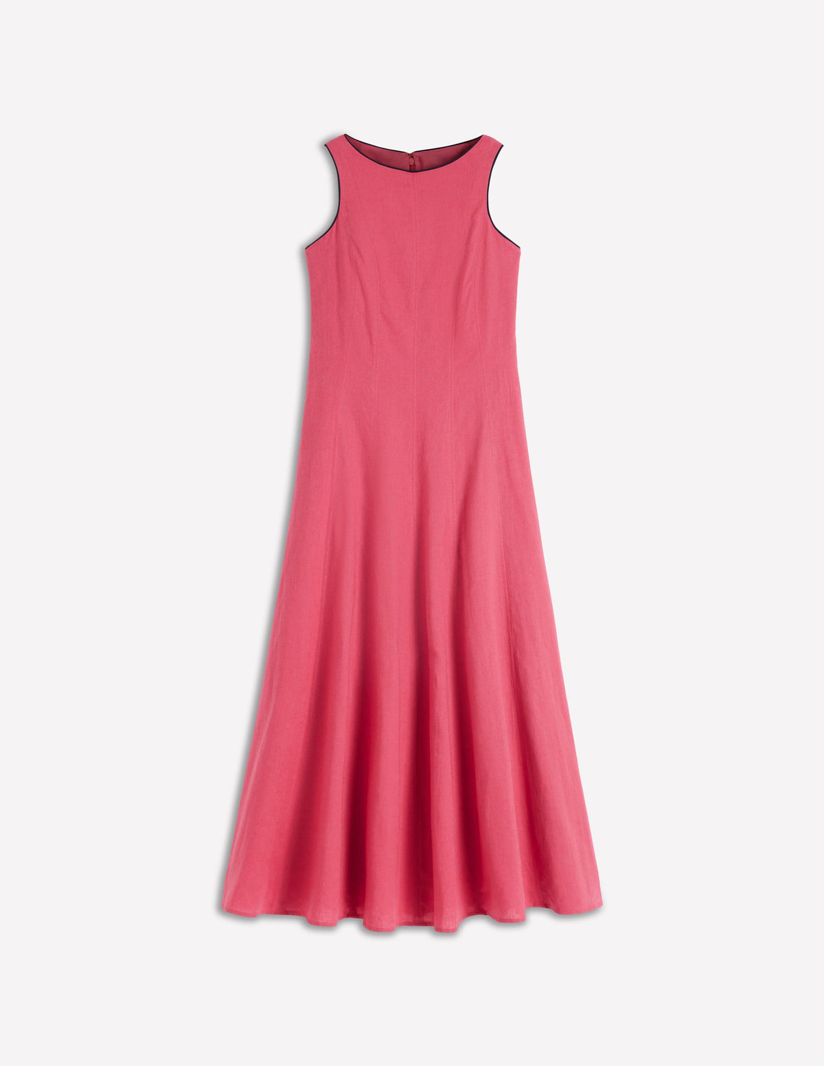 Annet Midikleid aus Leinenmischgewebe-Kirschrot - Image 7