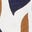 Naomi Jersey-Midikleid-Marineblau und Naturweiß, Gemalte Tupfen