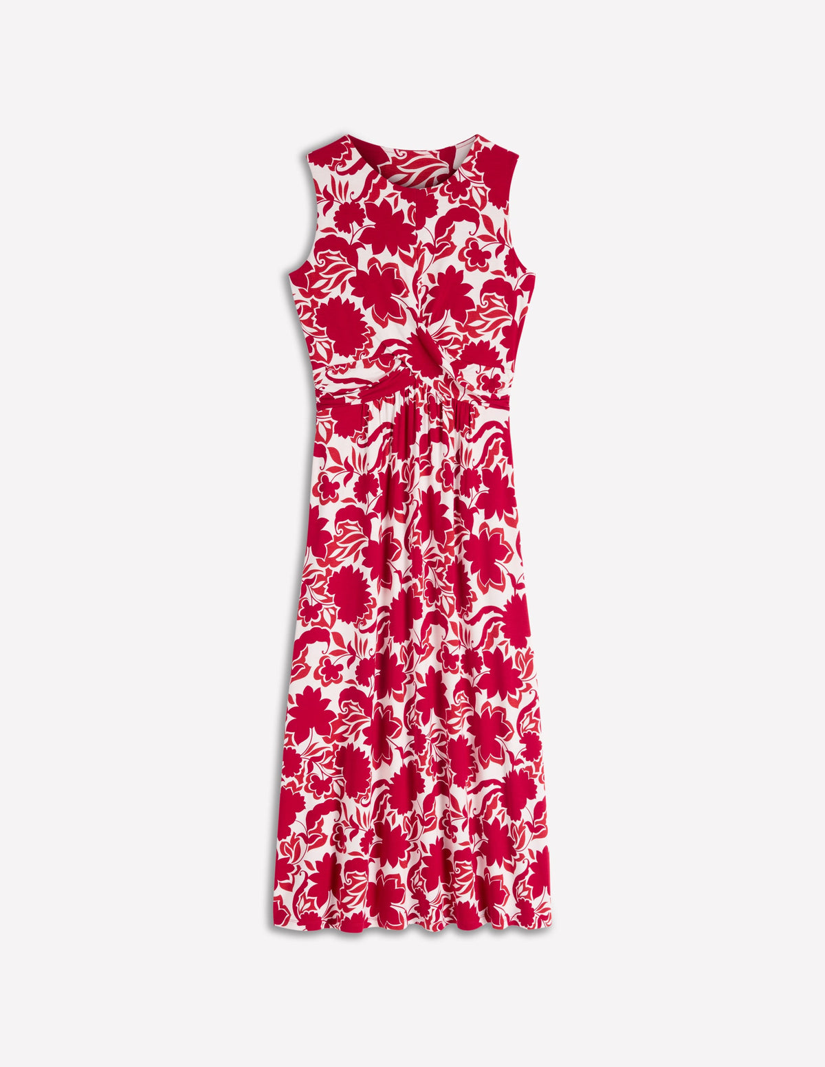 Zara Jerseykleid mit überkreuzter Taille-Merida-Rot, Schattenblüte-11