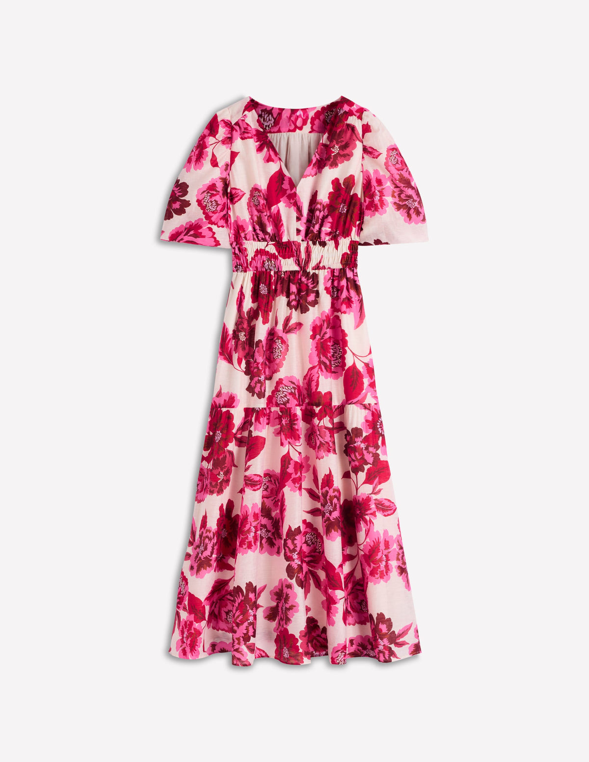 Irene Kleid für besondere Anlässe-Rosa Opulente Blüten - Image 7