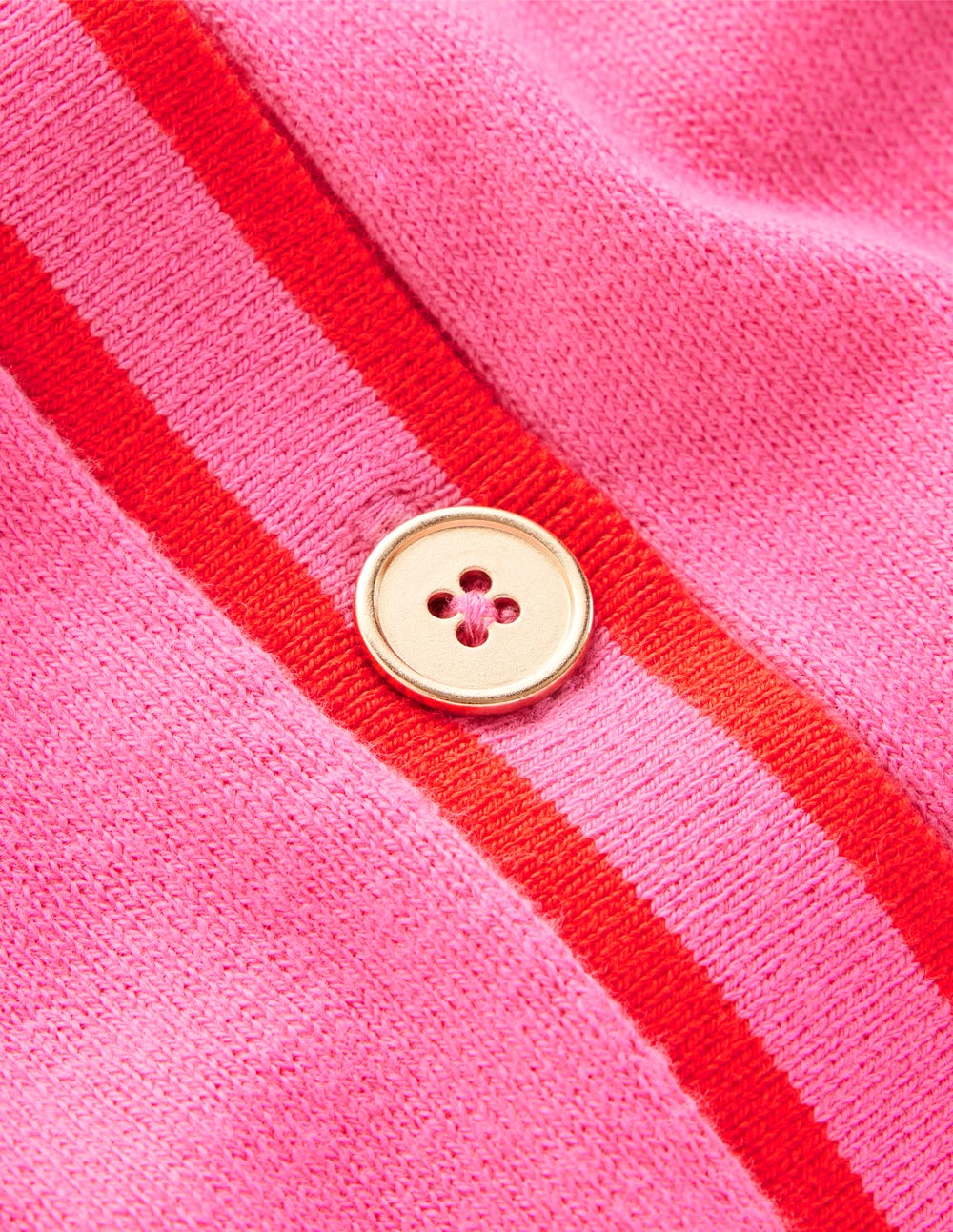 Liz Knitted Collared Cardigan-Pink Punch-7